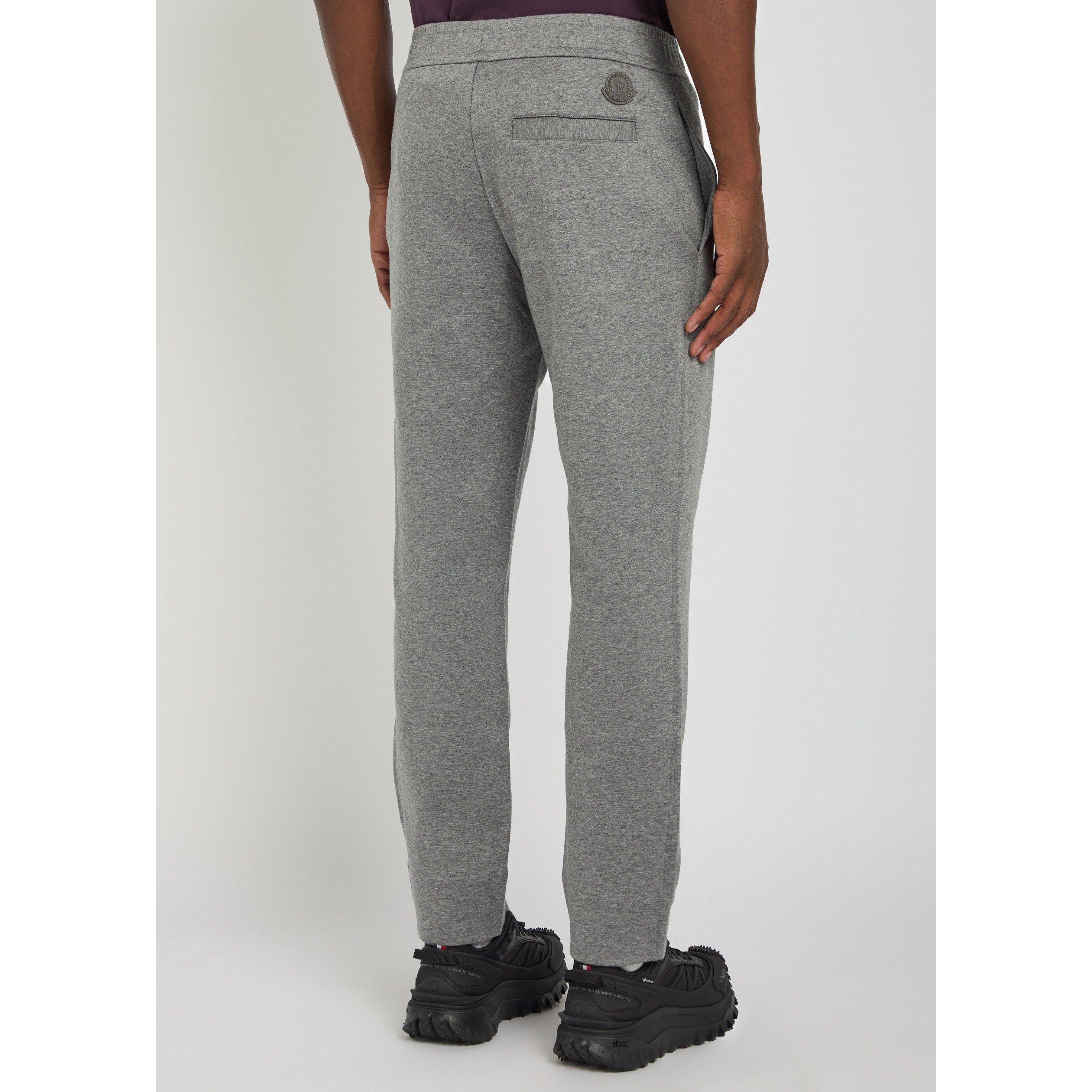 GREY - Moncler - Men's Mon Relaxed-Fit Cotton Joggers - 3