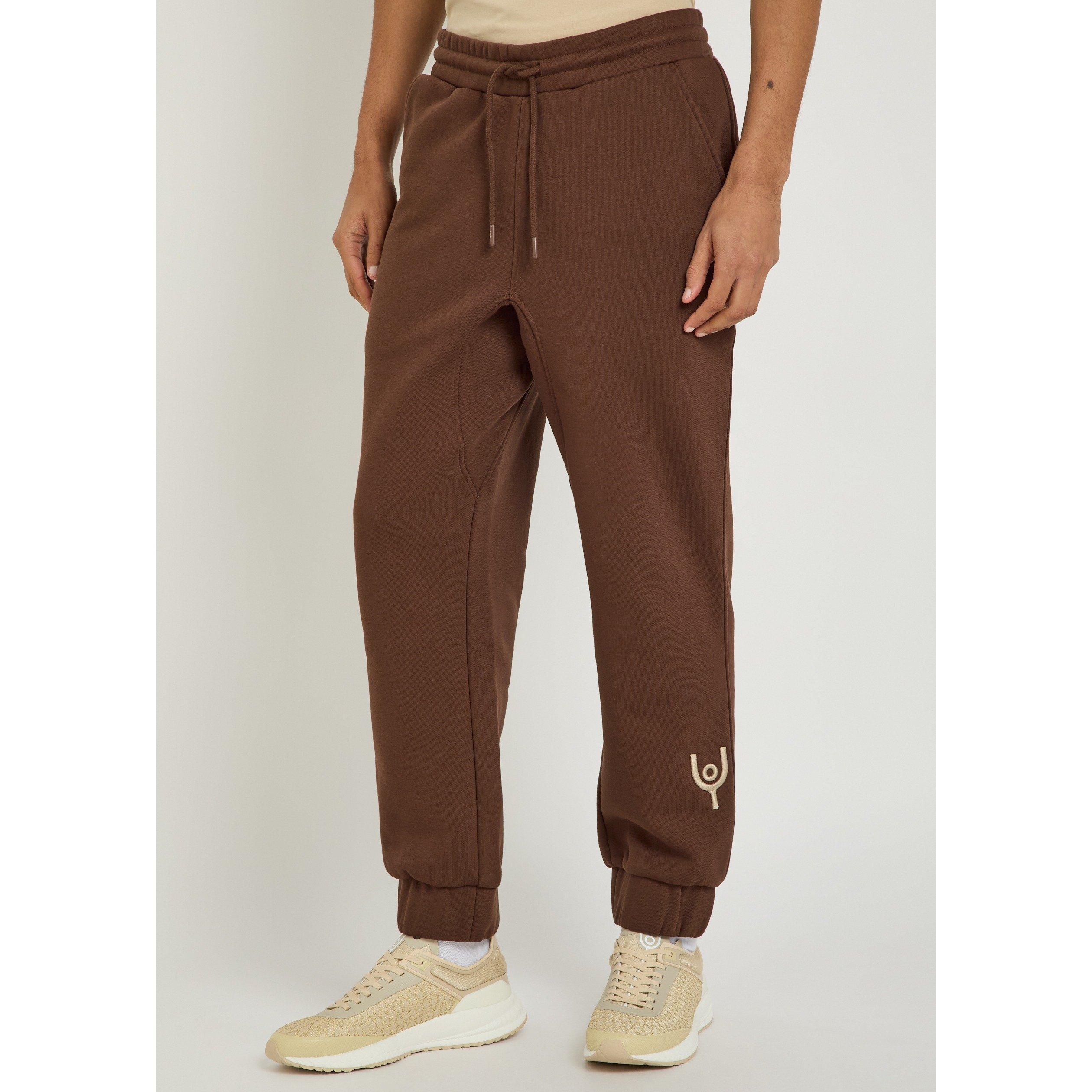BROWN - Now You Live - Men's Magna Cotton Joggers - 2