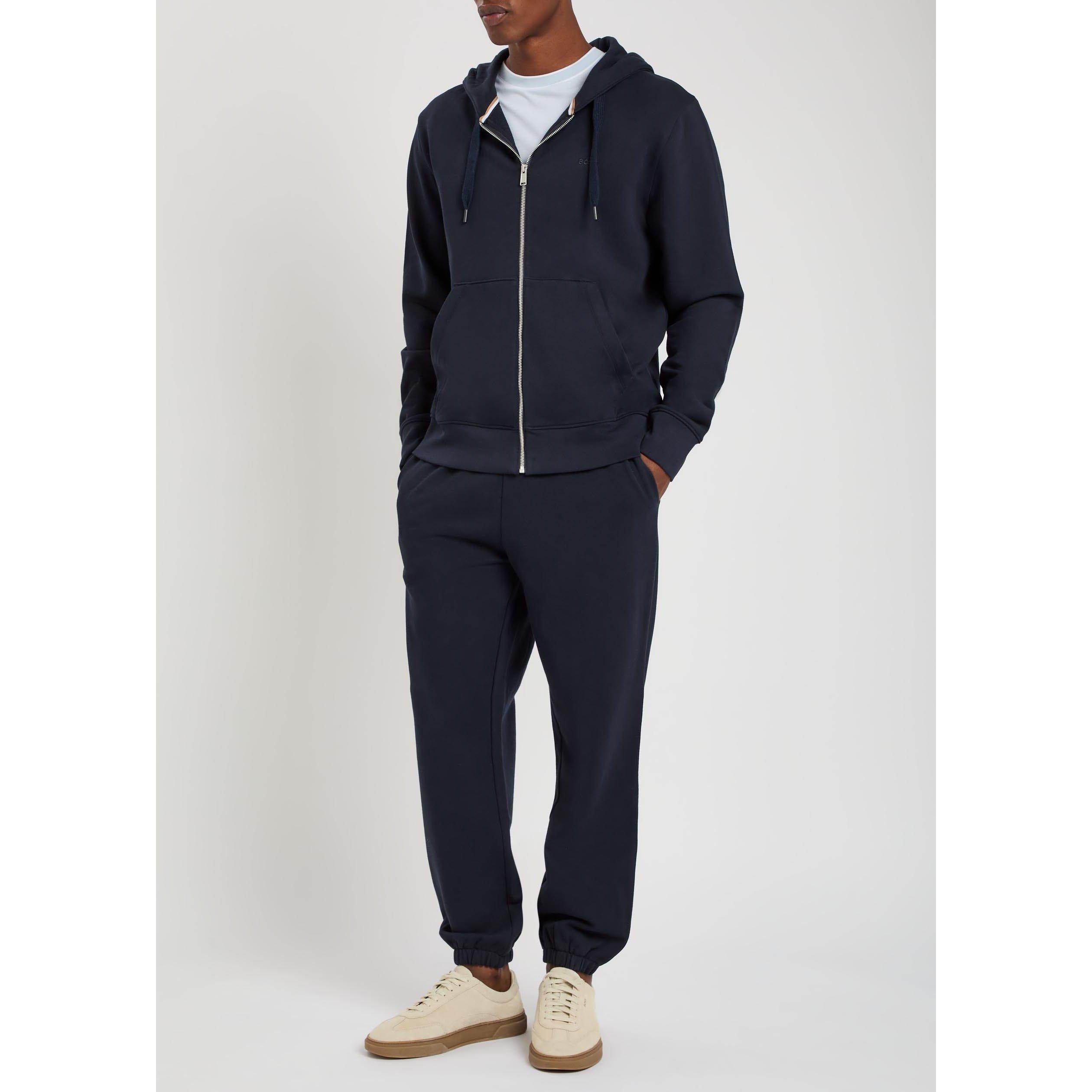NAVY - Boss - Men's Locsin Cuff Cotton Joggers - 5