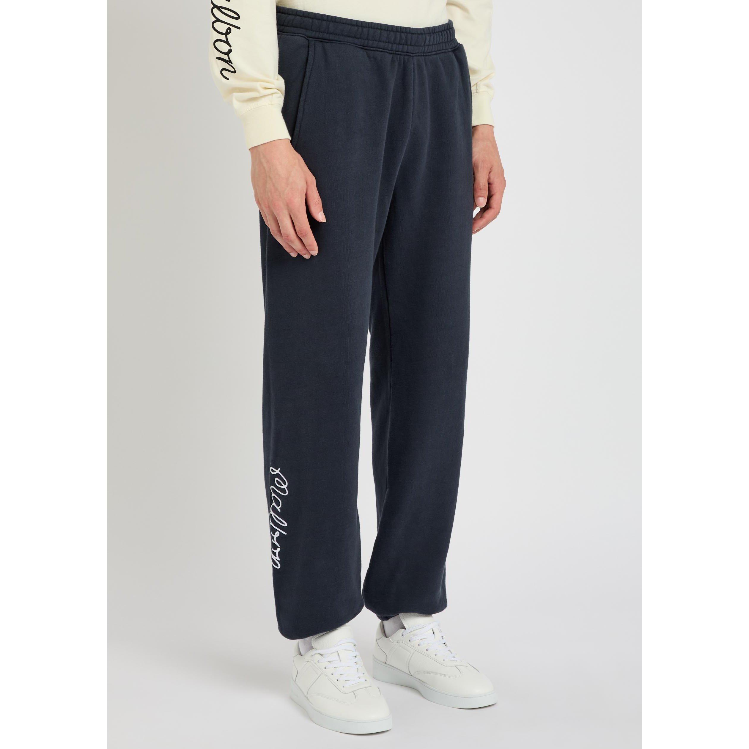NAVY - Malbon - Men's Clubhouse Cotton Relaxed-Fit Joggers - 2