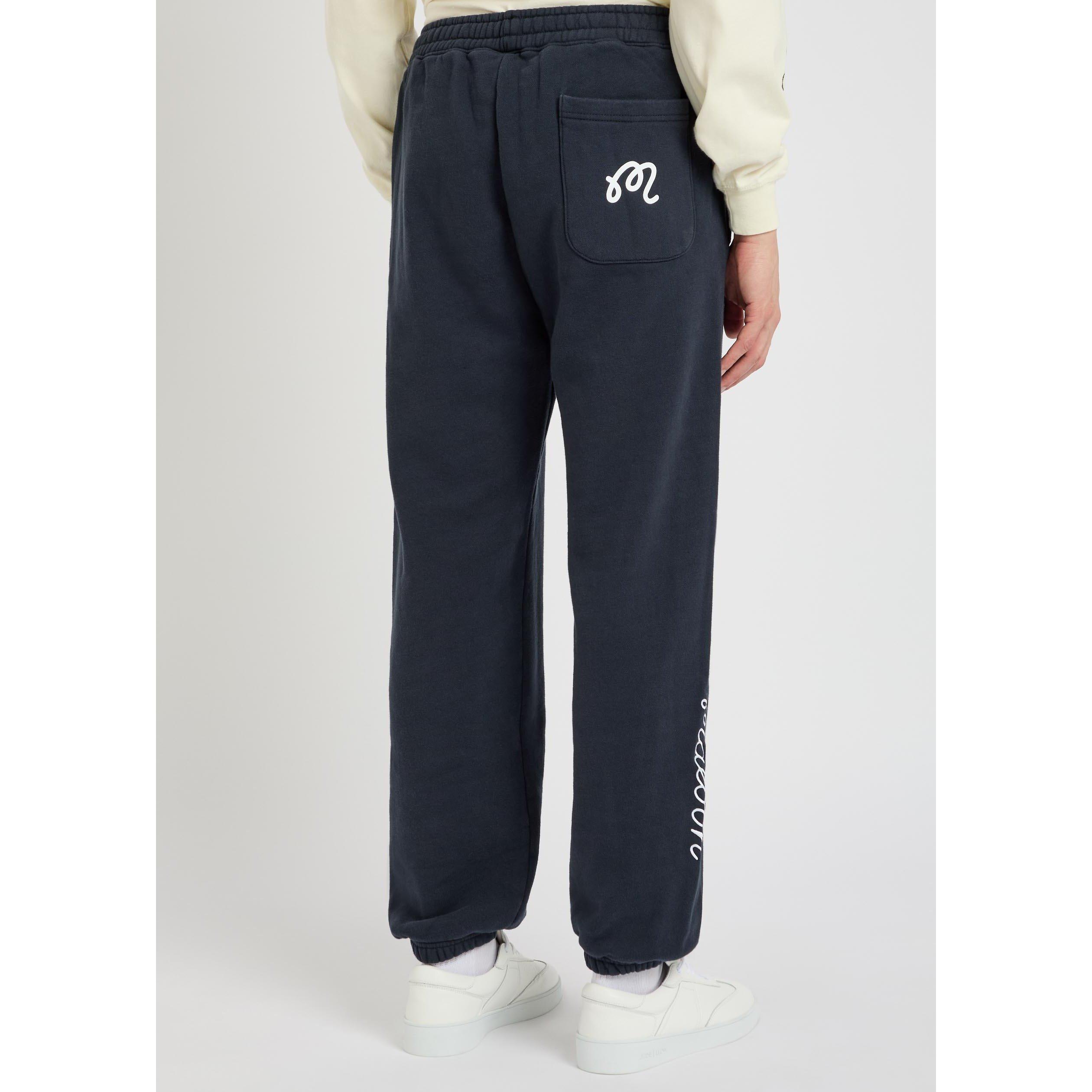 NAVY - Malbon - Men's Clubhouse Cotton Relaxed-Fit Joggers - 3