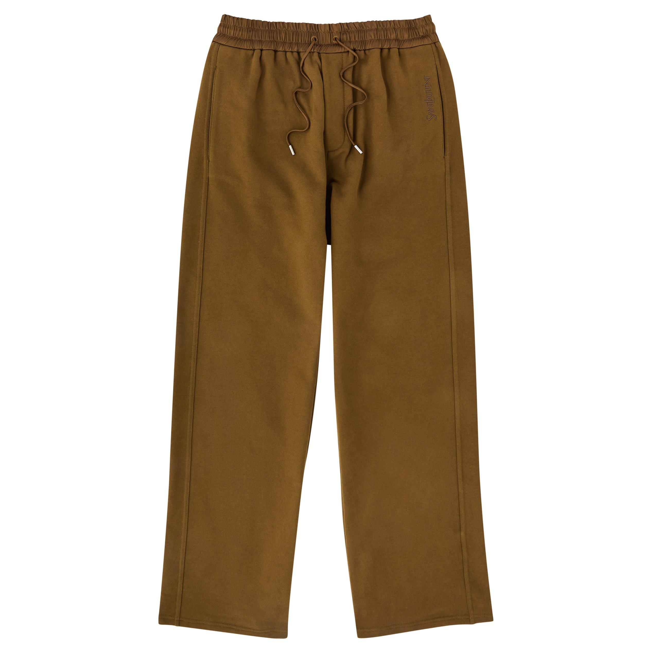 BROWN - Saint Laurent - SL WIDE LEG SWEATPANT - 1