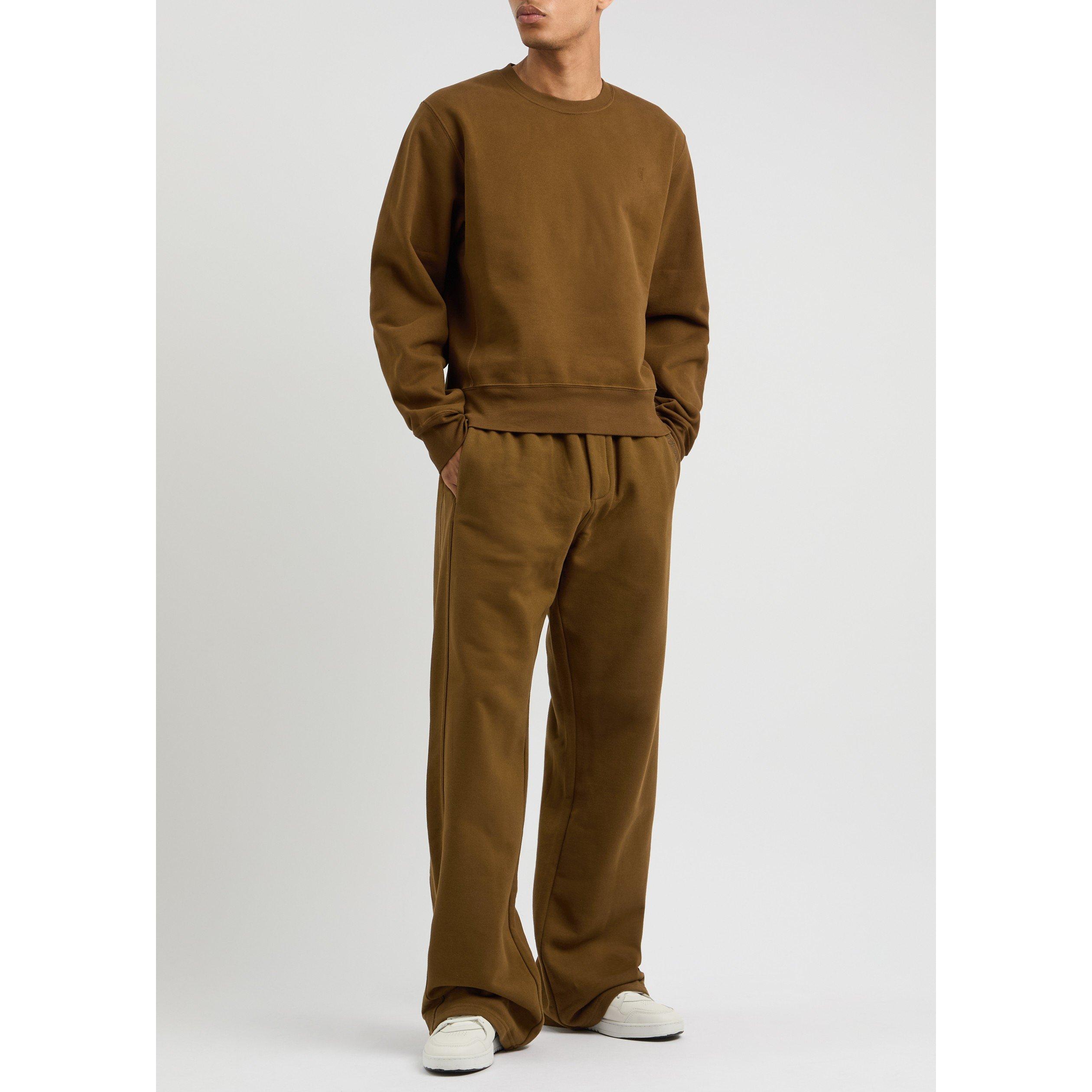 BROWN - Saint Laurent - SL WIDE LEG SWEATPANT - 5
