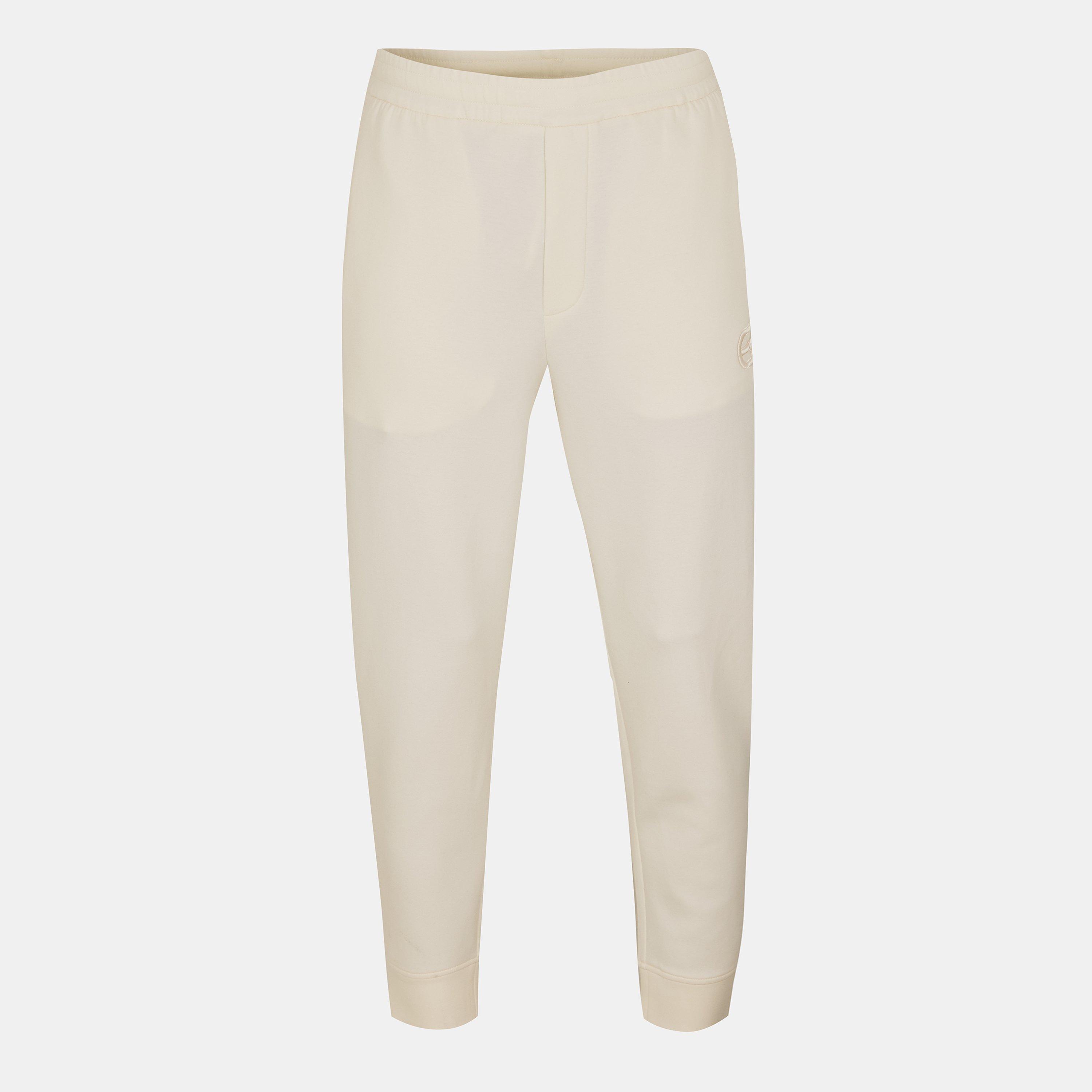 White - Emporio Armani - Men's Woven Closed Cuff Joggers - 1