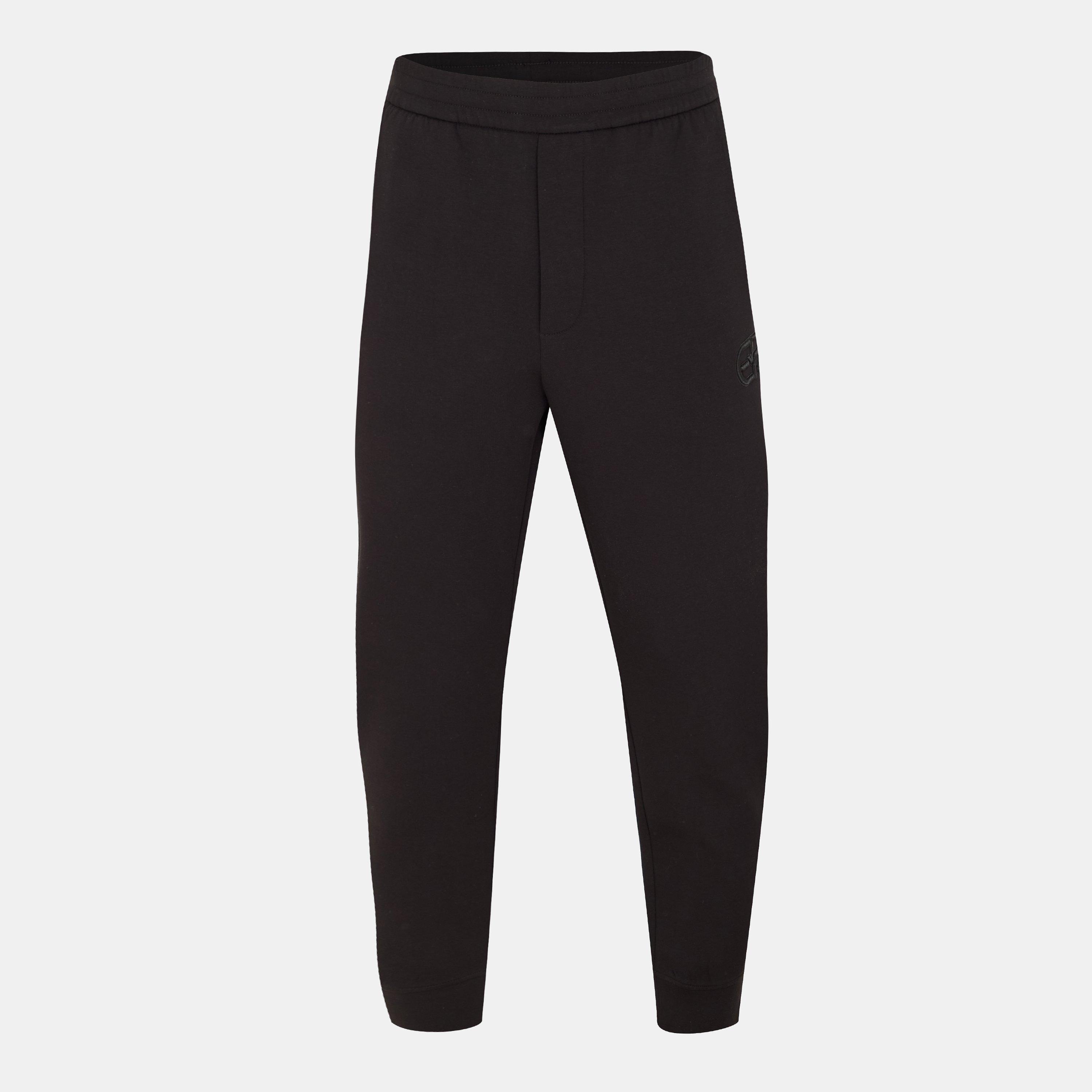 Emporio Armani Men's Woven Closed Cuff Joggers - Black Beauty - L