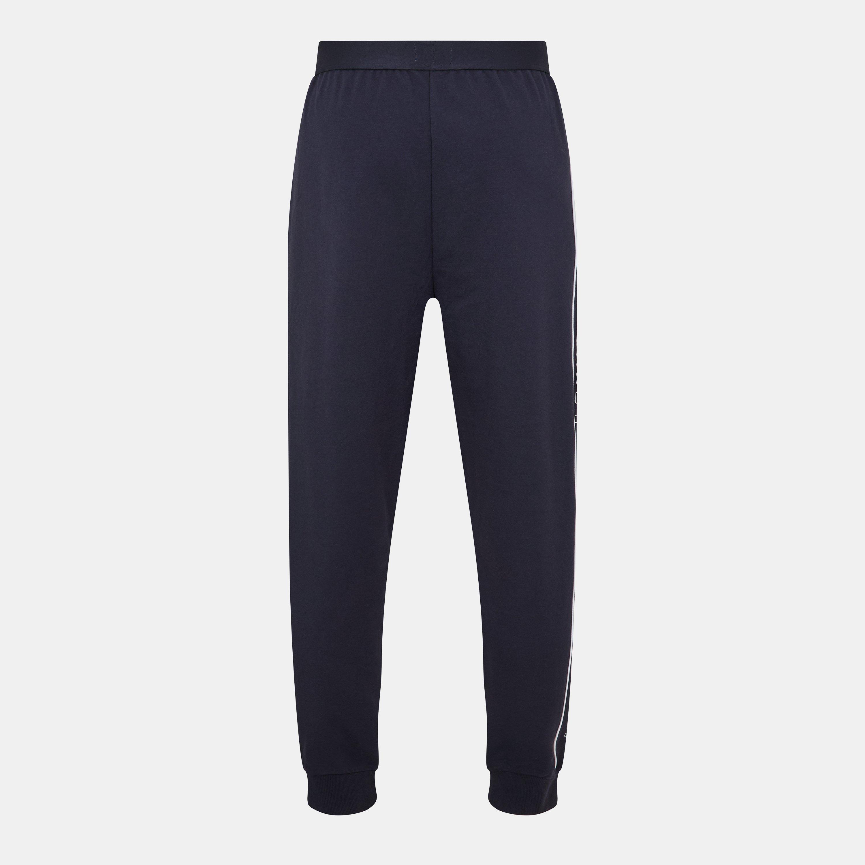 Abisso/Bianco - Lacoste - Closed Hem Woven Tracksuit Joggers - 2