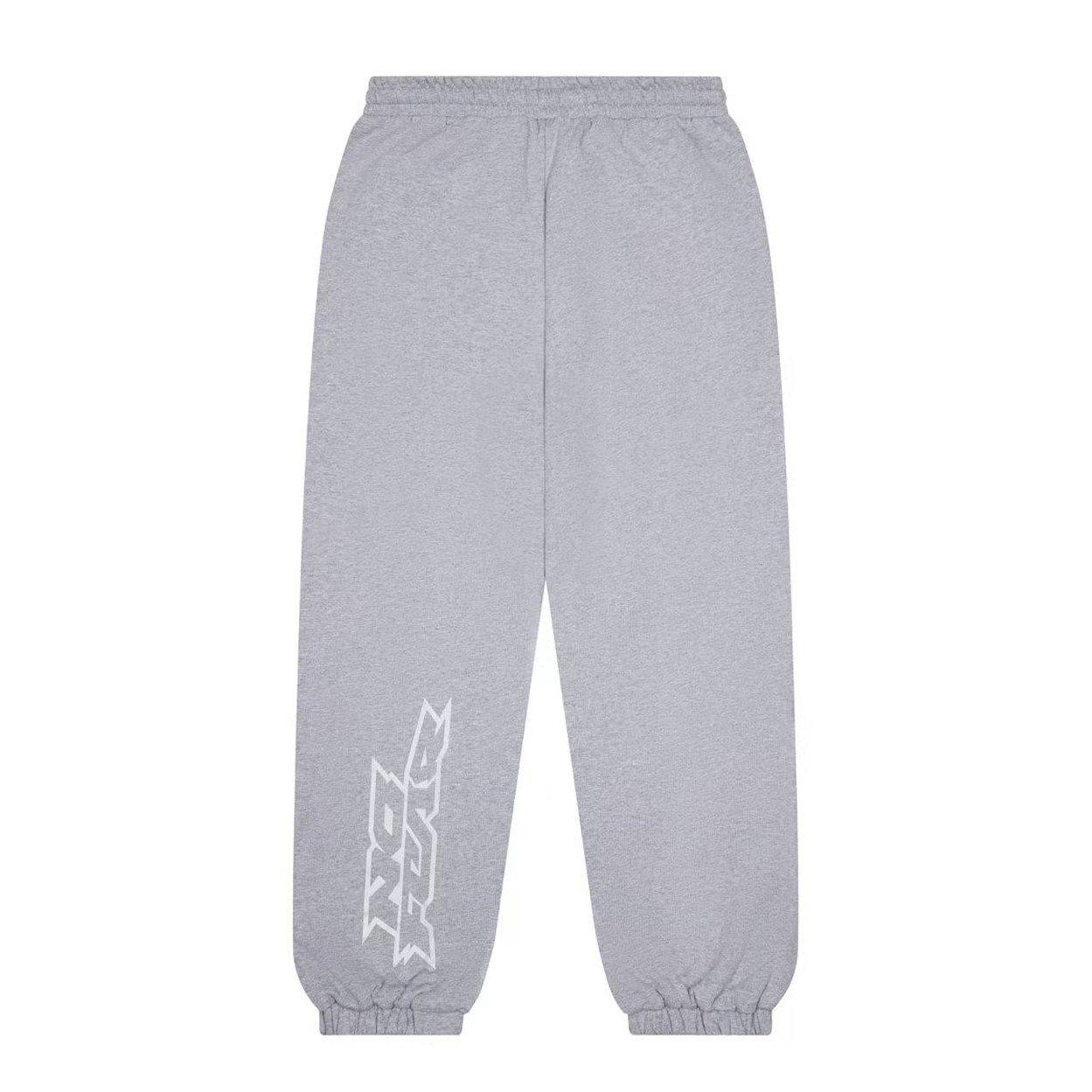 Black/Grey Marl - No Fear - Men's Reversible Track Pant Joggers - 12