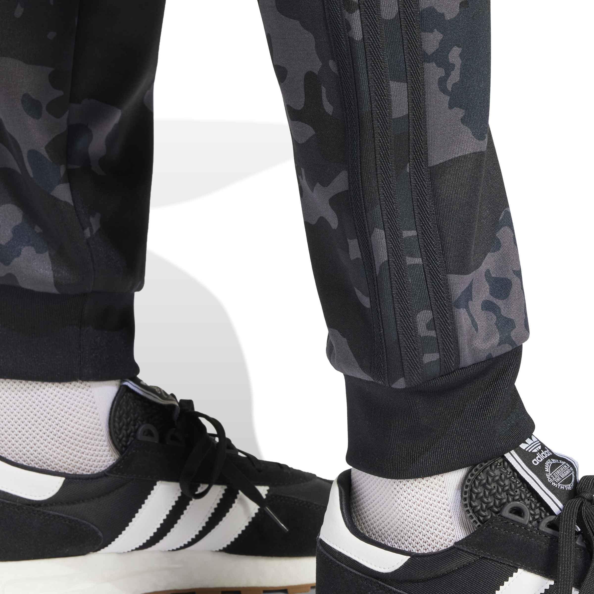 Black - adidas Originals - Camo Closed Hem Woven Tracksuit Joggers - 5