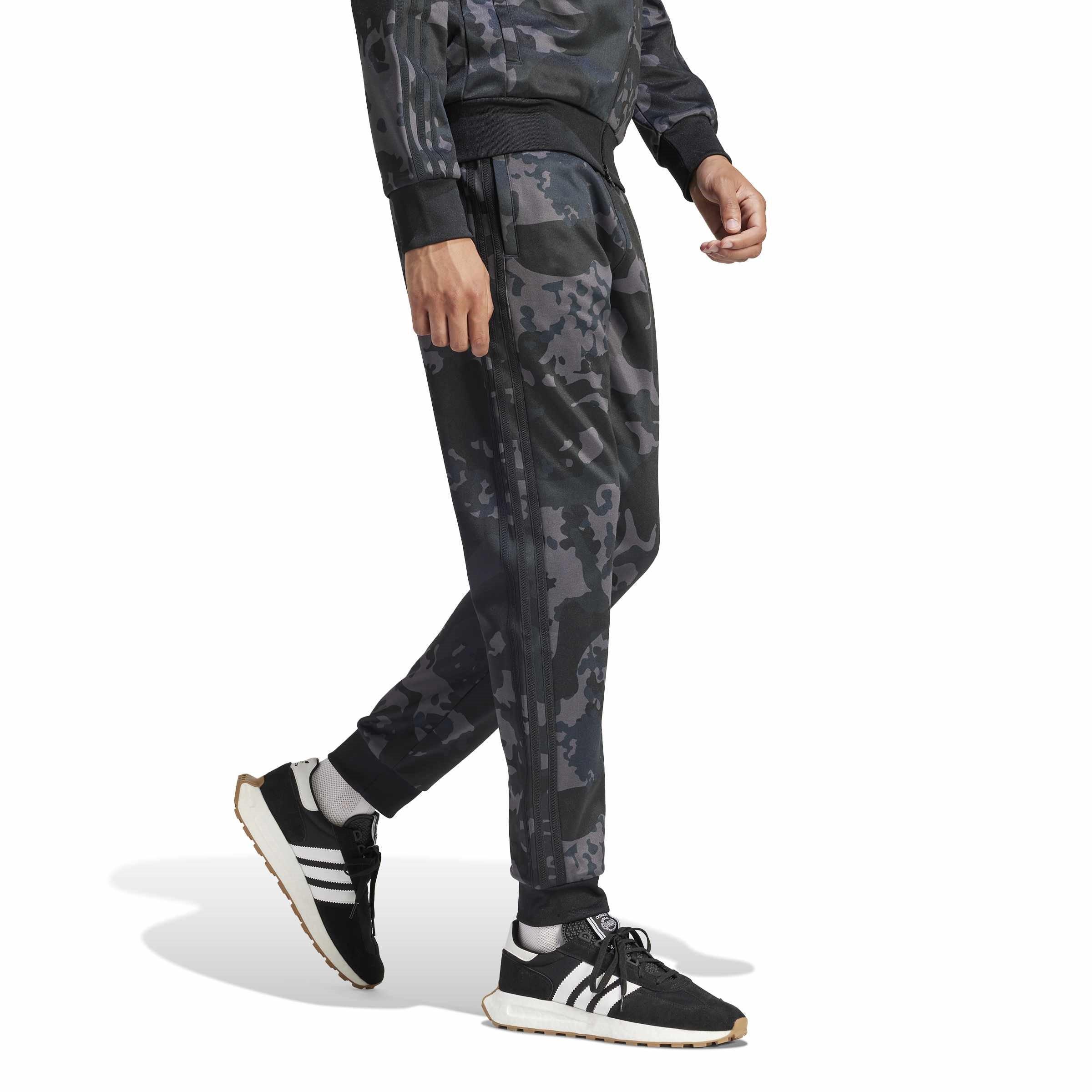Black - adidas Originals - Camo Closed Hem Woven Tracksuit Joggers - 6
