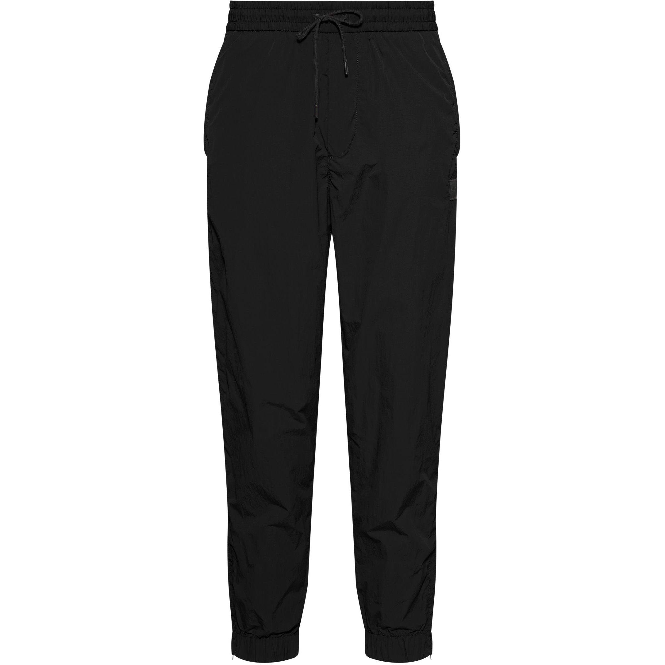 Black 001 - Boss - Men's Closed Hem Woven Trousers - 1