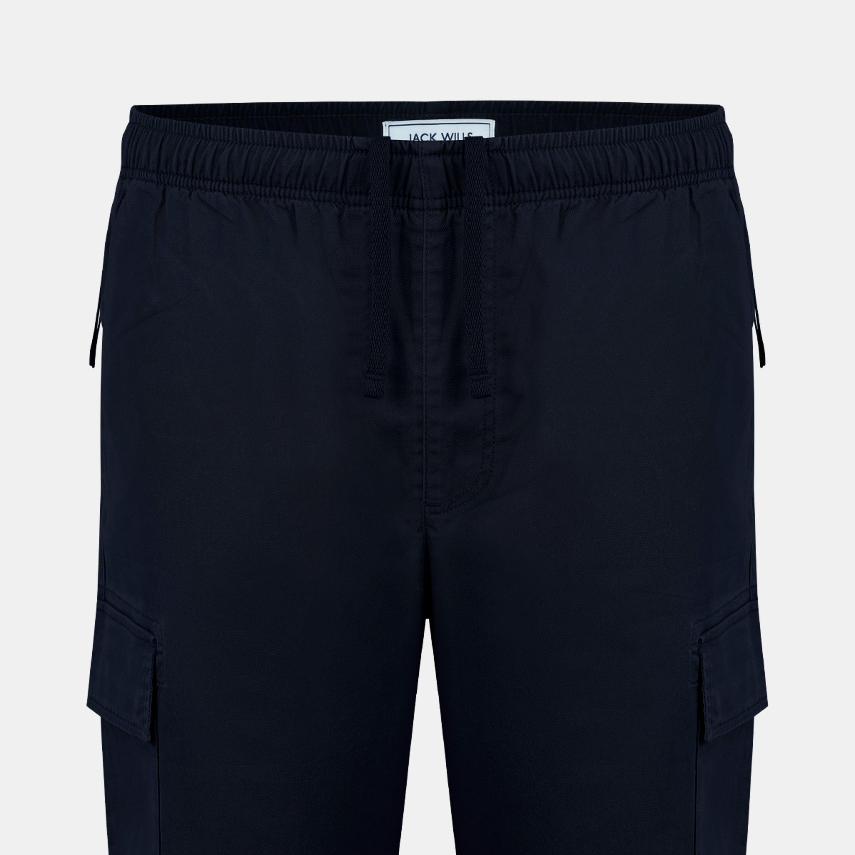 Preto - Jack Wills - Black Closed Hem Woven Tracksuit Joggers - 4