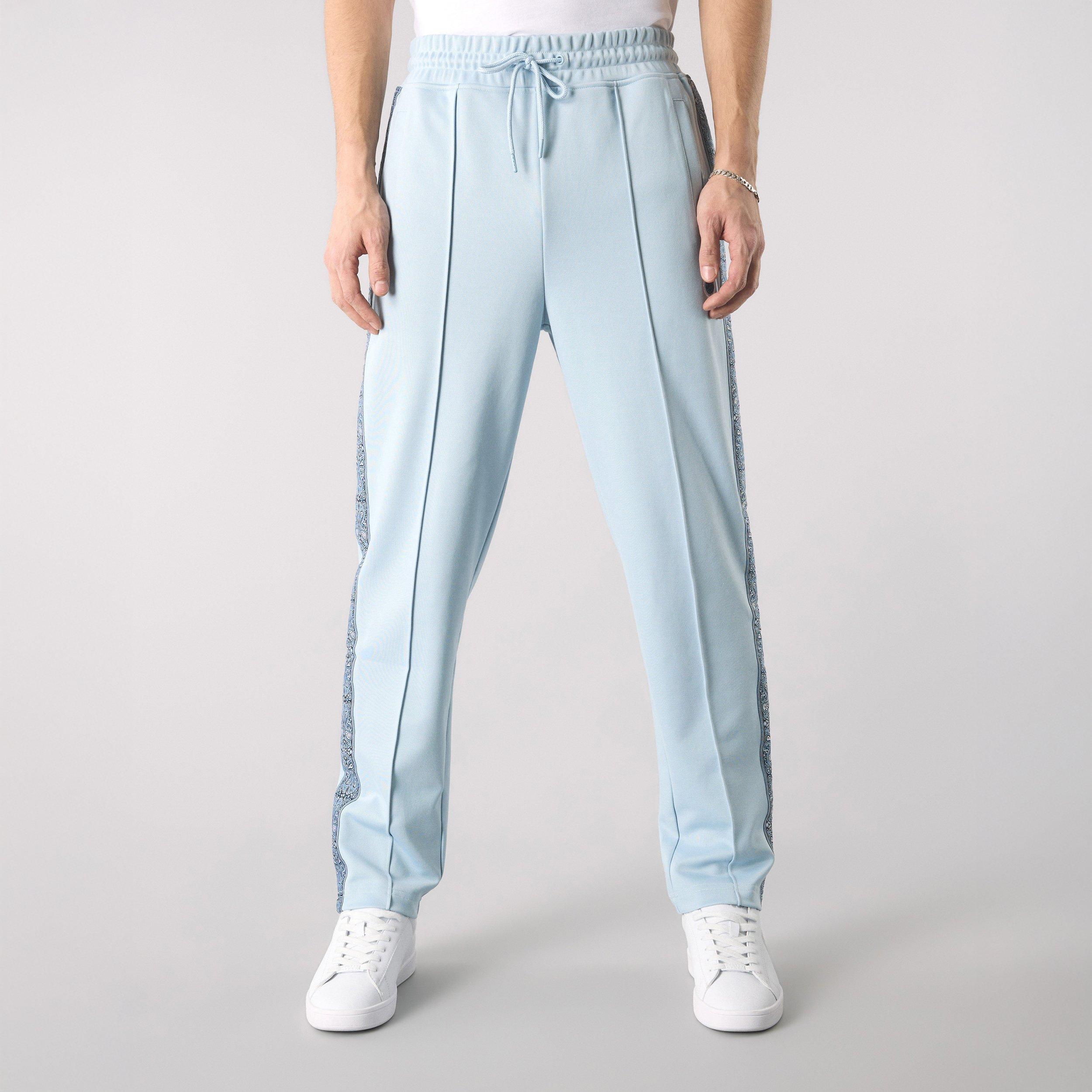 Lichtblauw - Pretty Green - Men's Eclipse Paisley Open Hem Woven Joggers - 3