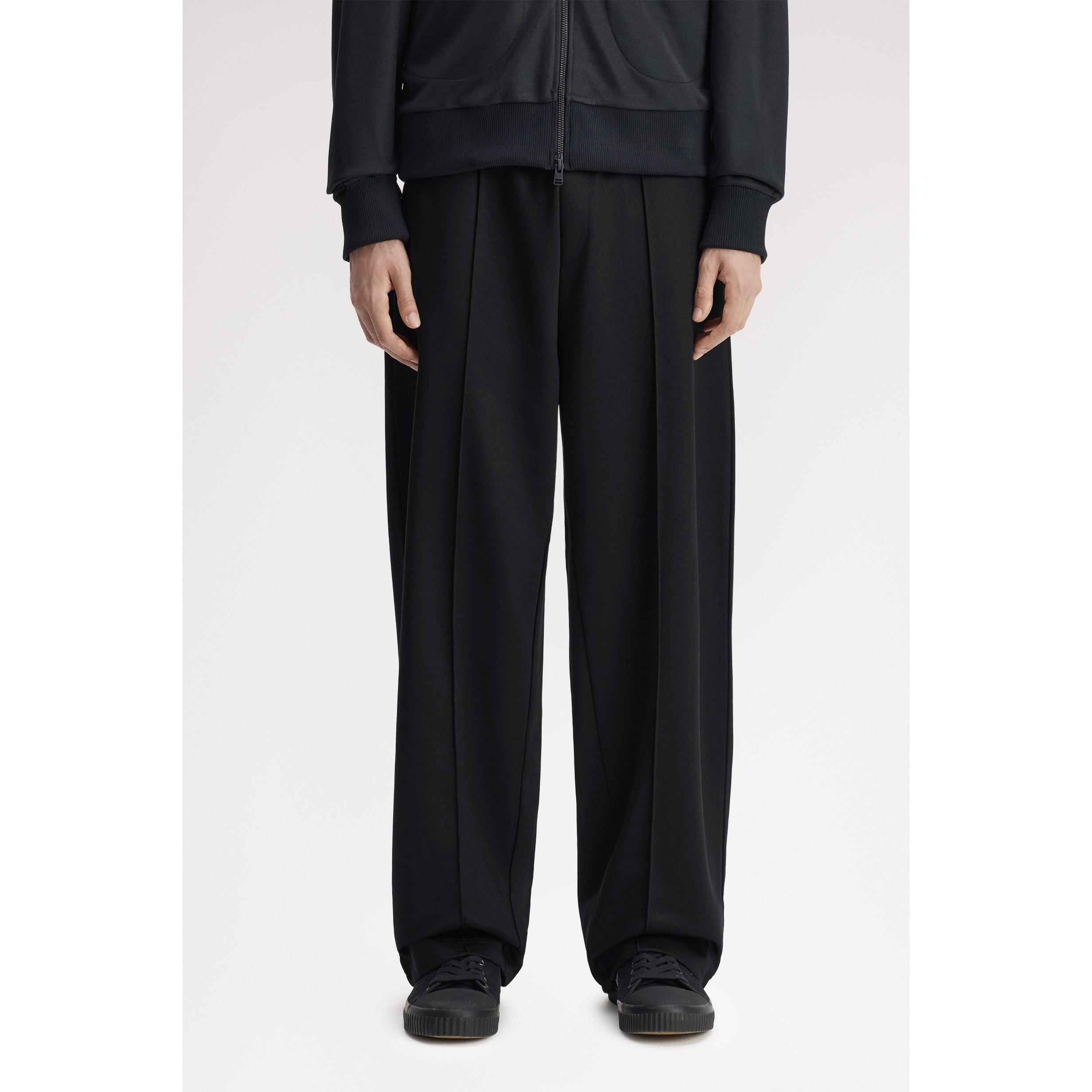 Black 102 - Fred Perry - Men's Patch Track Pant Open-Hem Cotton Relaxed-Fit Joggers - 3