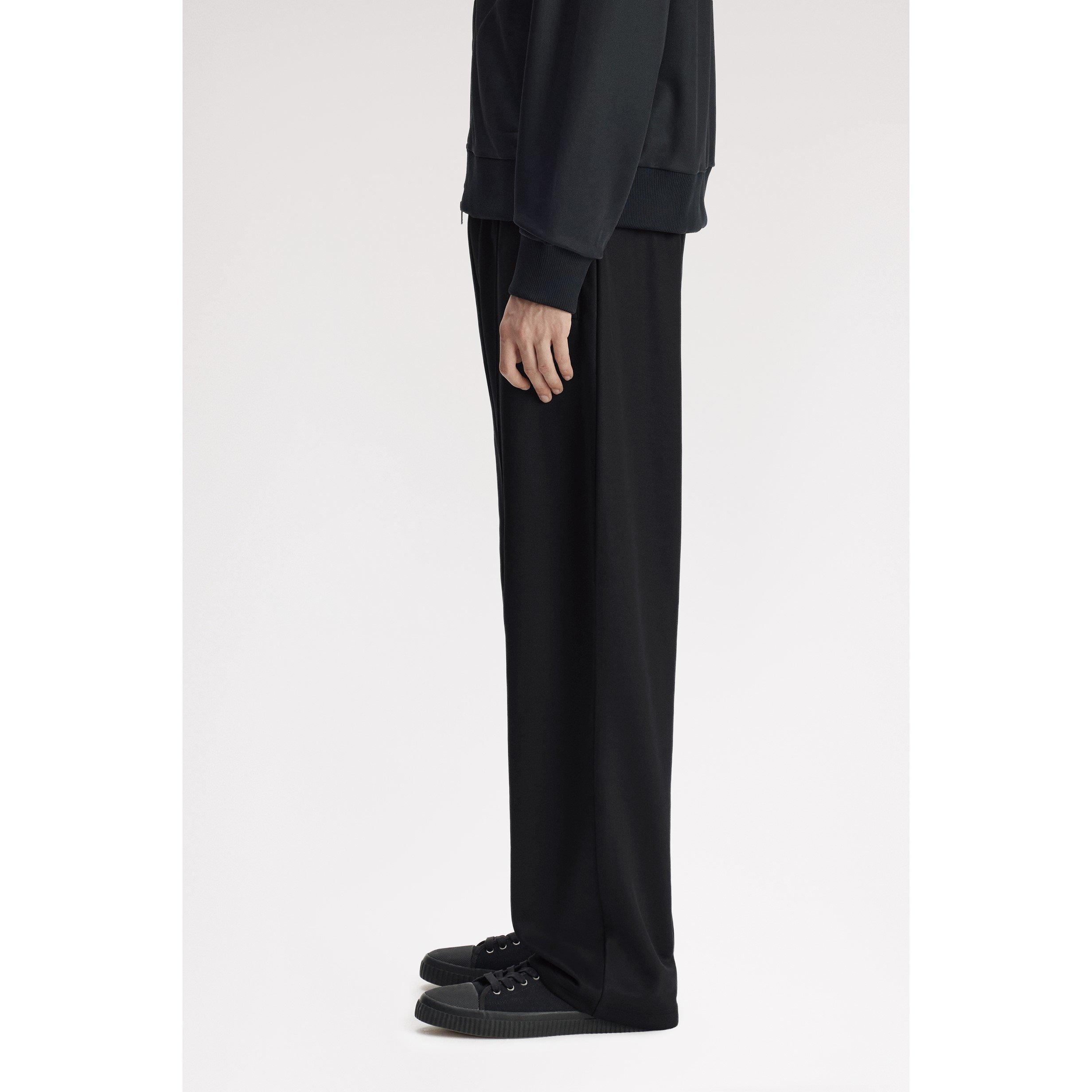 Black 102 - Fred Perry - Men's Patch Track Pant Open-Hem Cotton Relaxed-Fit Joggers - 4
