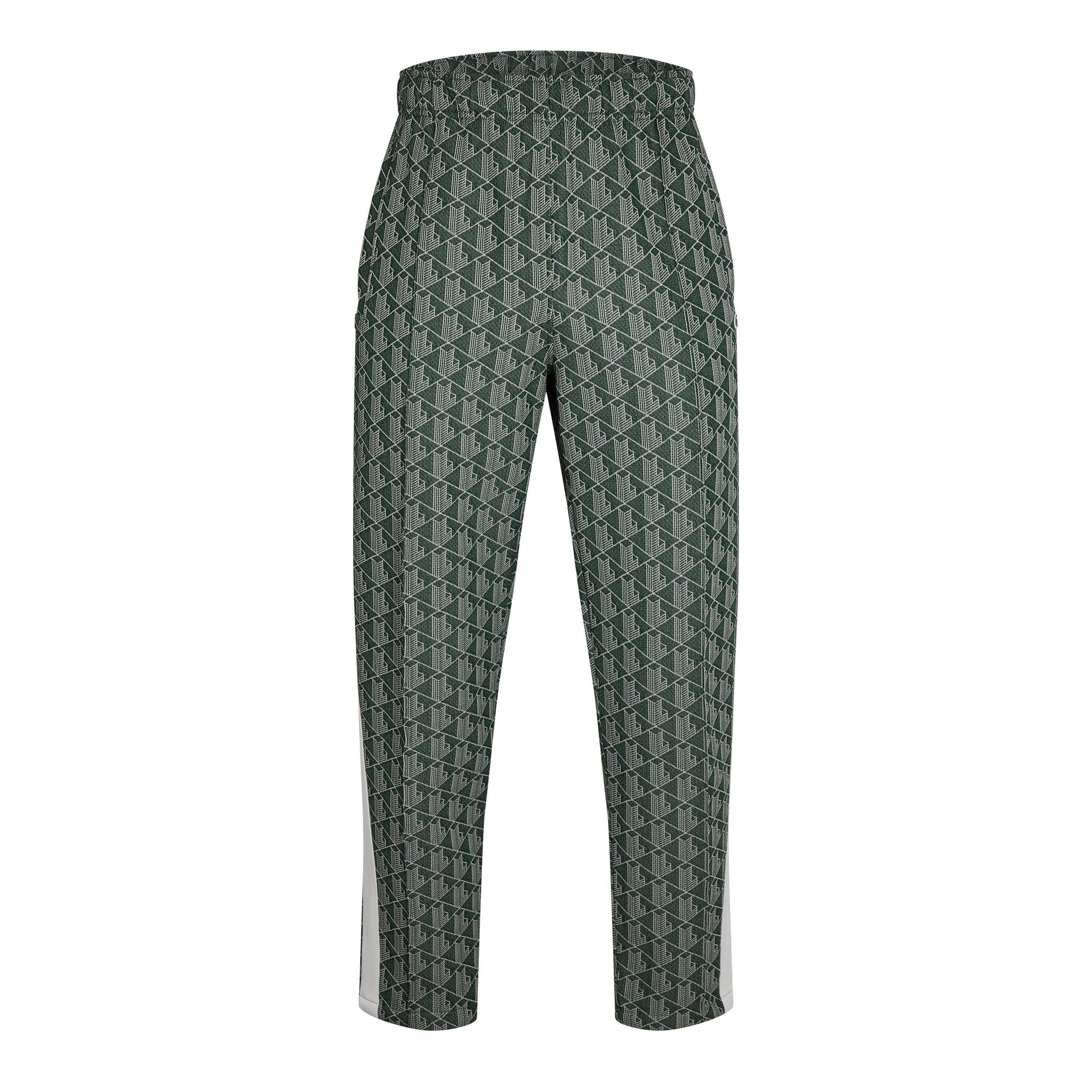 Green/Wood - Lacoste - Men's Open Hem Woven Joggers - 1
