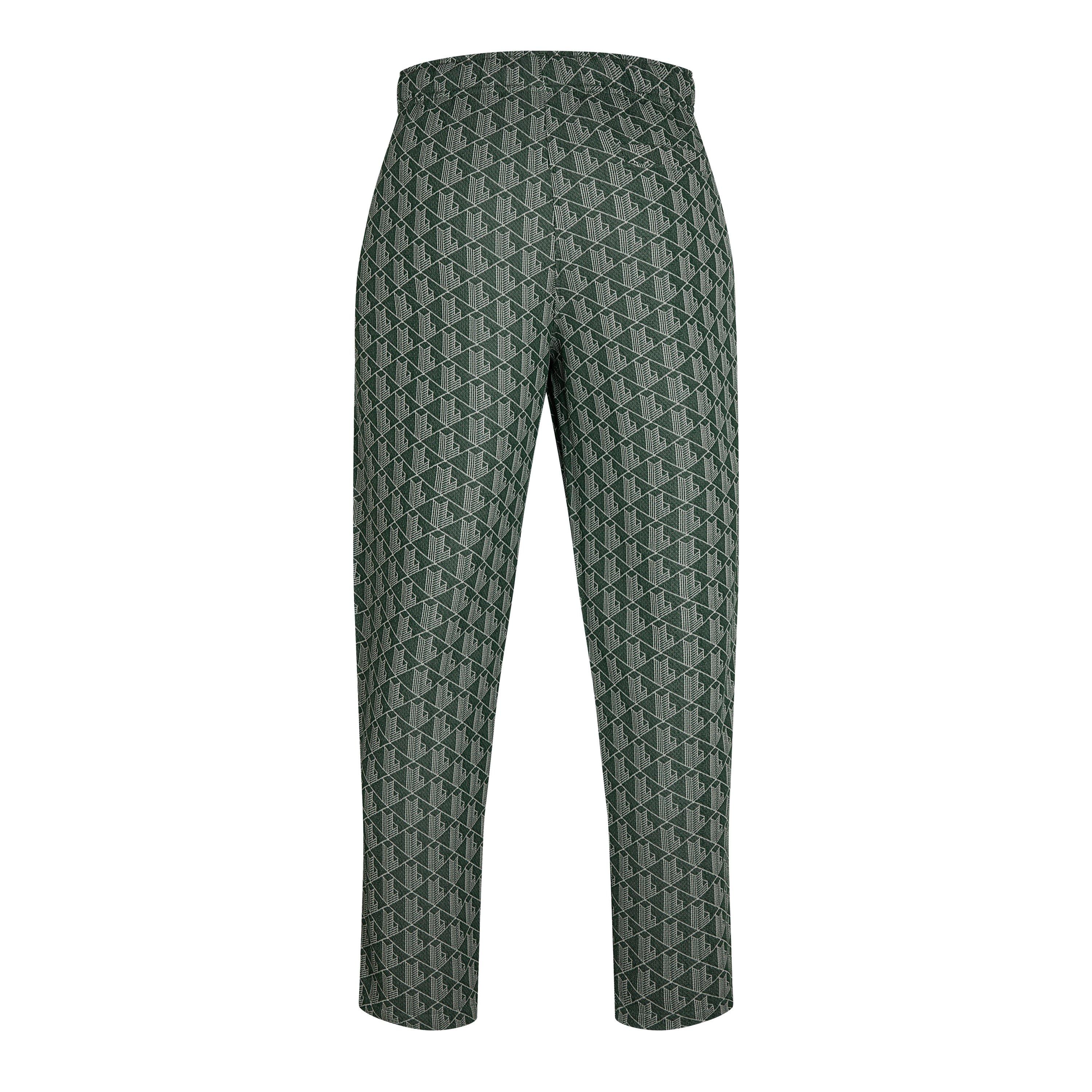 Green/Wood - Lacoste - Men's Open Hem Woven Joggers - 2