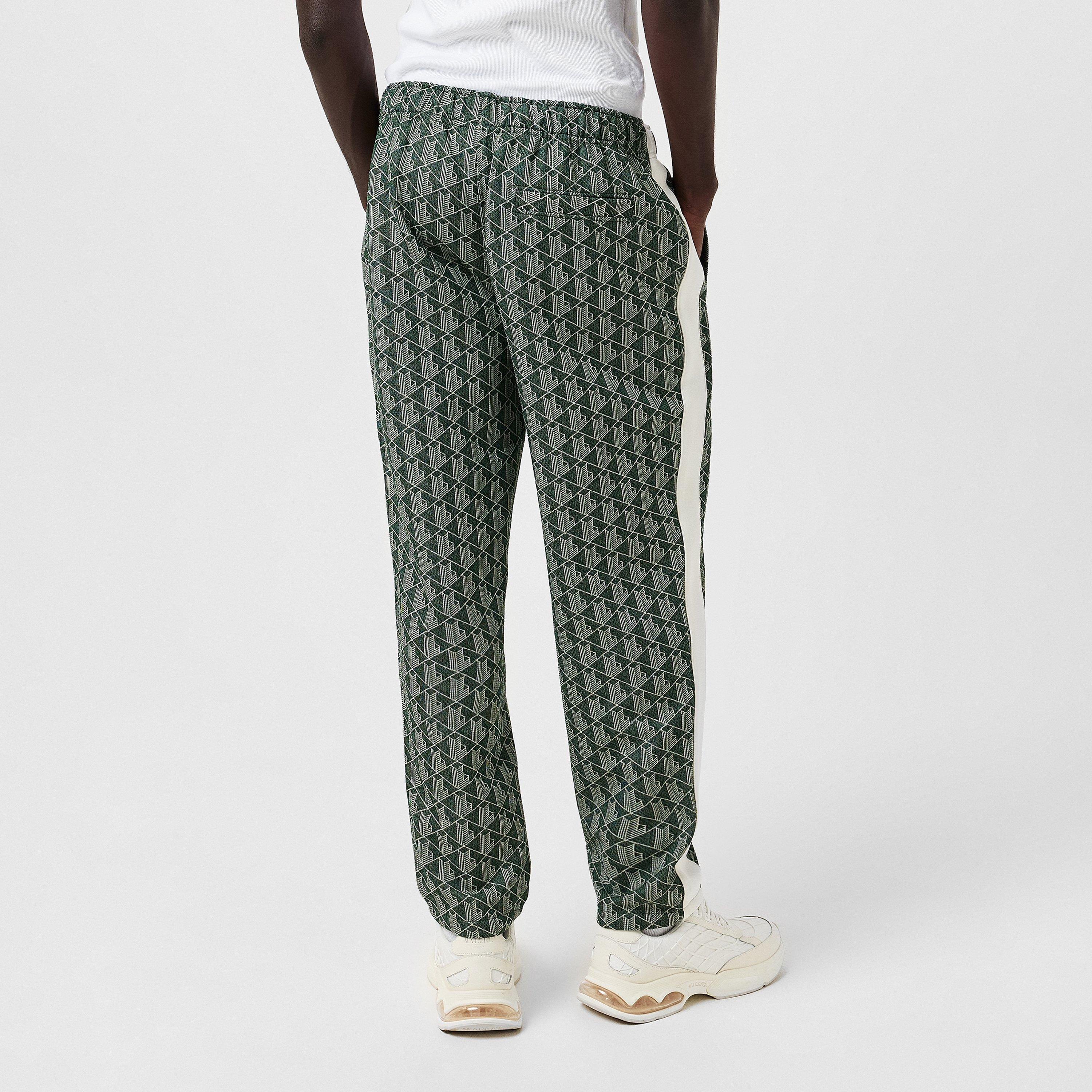 Green/Wood - Lacoste - Men's Open Hem Woven Joggers - 4