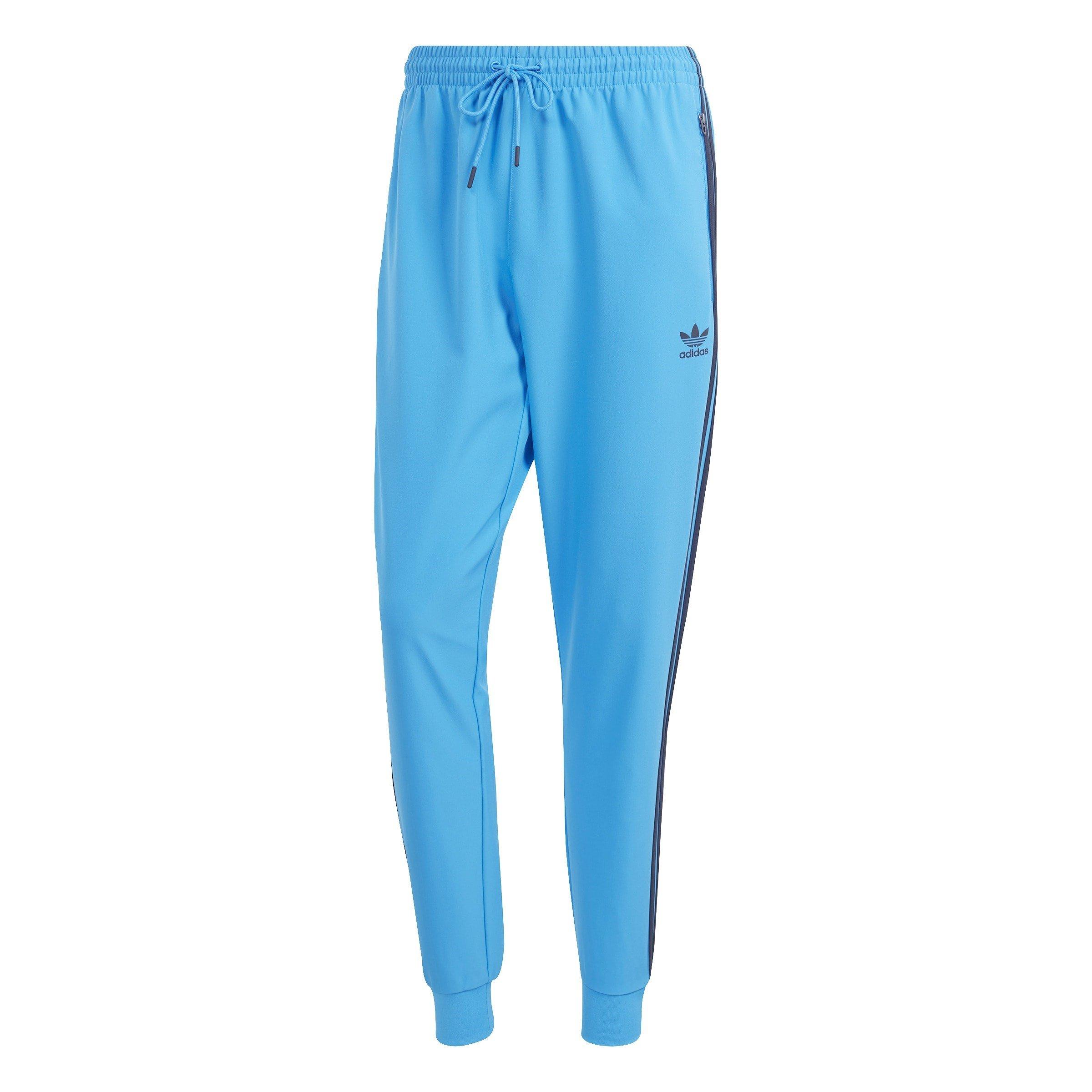 Blue - adidas Originals - Men's Closed Cuff Woven Tapered Fit Tracksuit Joggers - 1