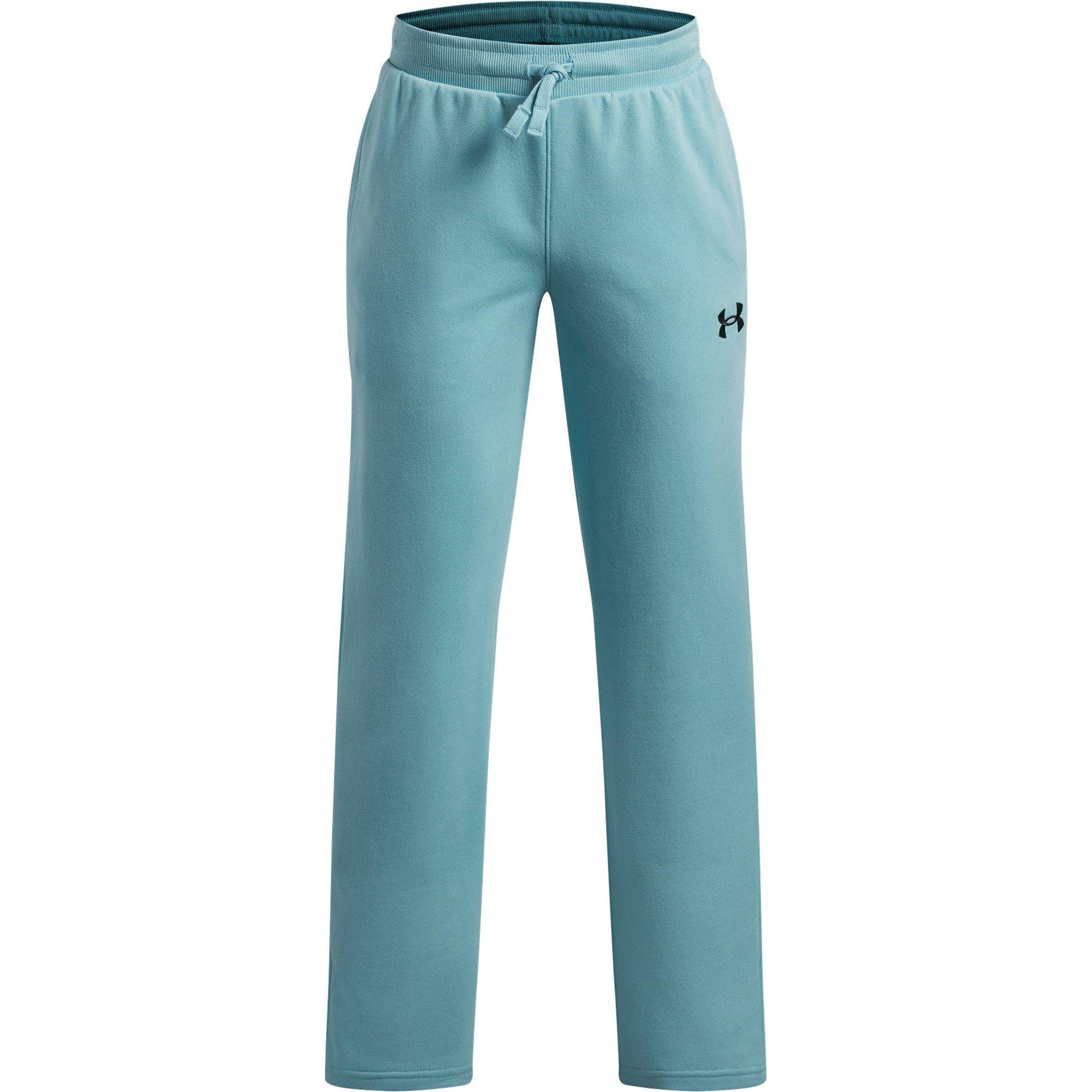 Under Armour Boys Kids' Open Hem Woven Tracksuit Joggers - Blue/Black - 9-10 (M)