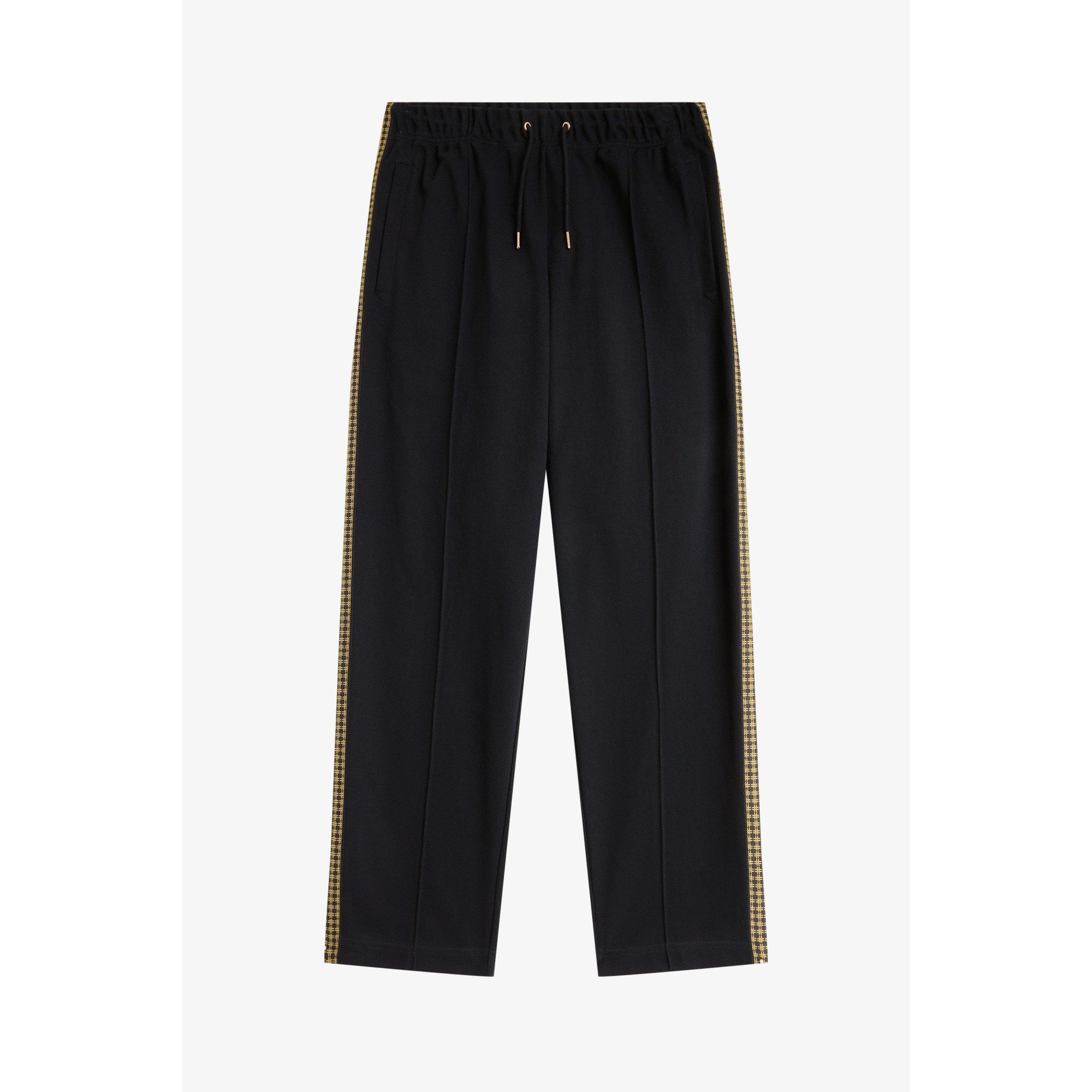 Black 102 - Fred Perry - Men's Closed Hem Woven Tracksuit Joggers - 1