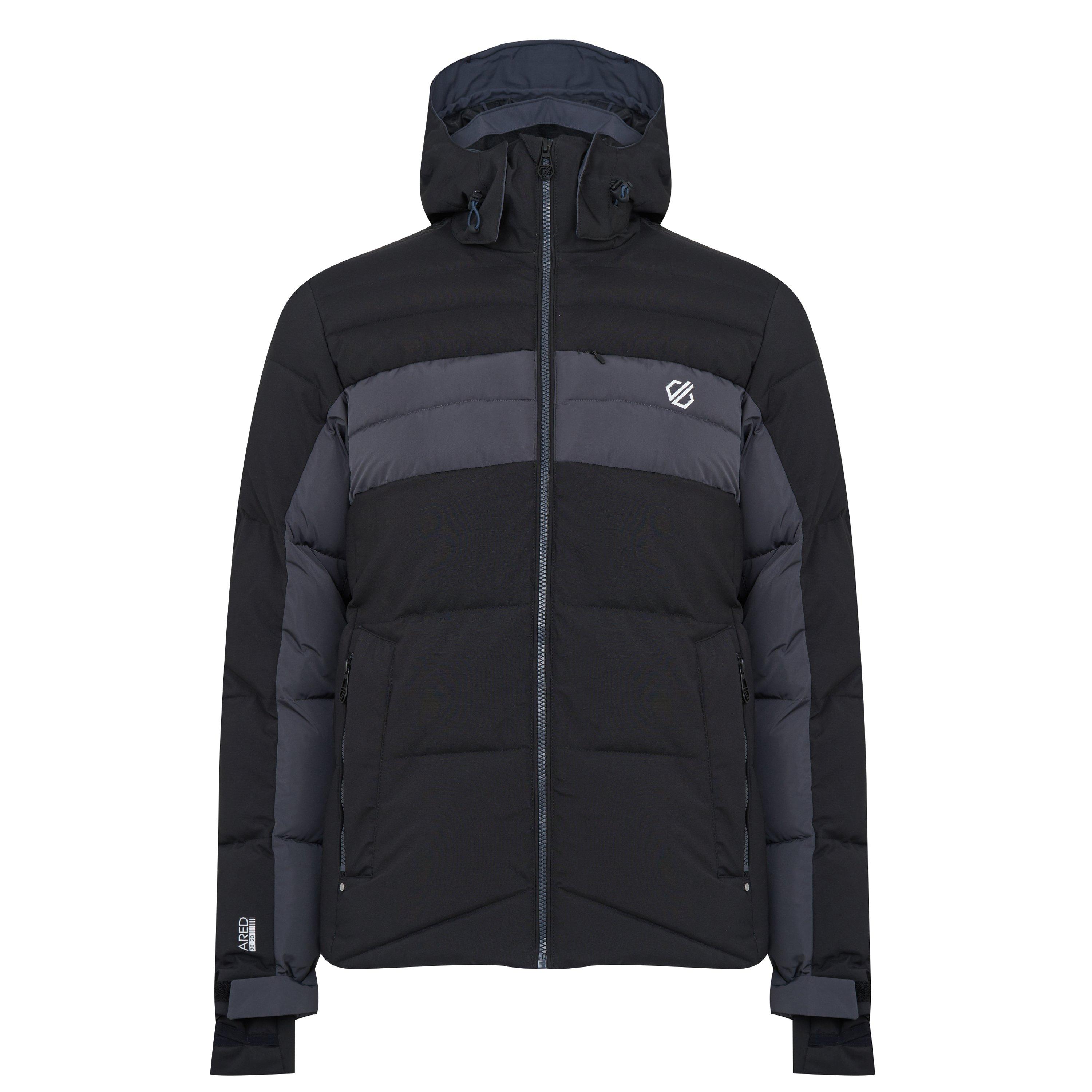 Black/Ebony - Dare 2b - Men's Denote Waterproof Recycled Long Sleeve Ski Jacket - 1