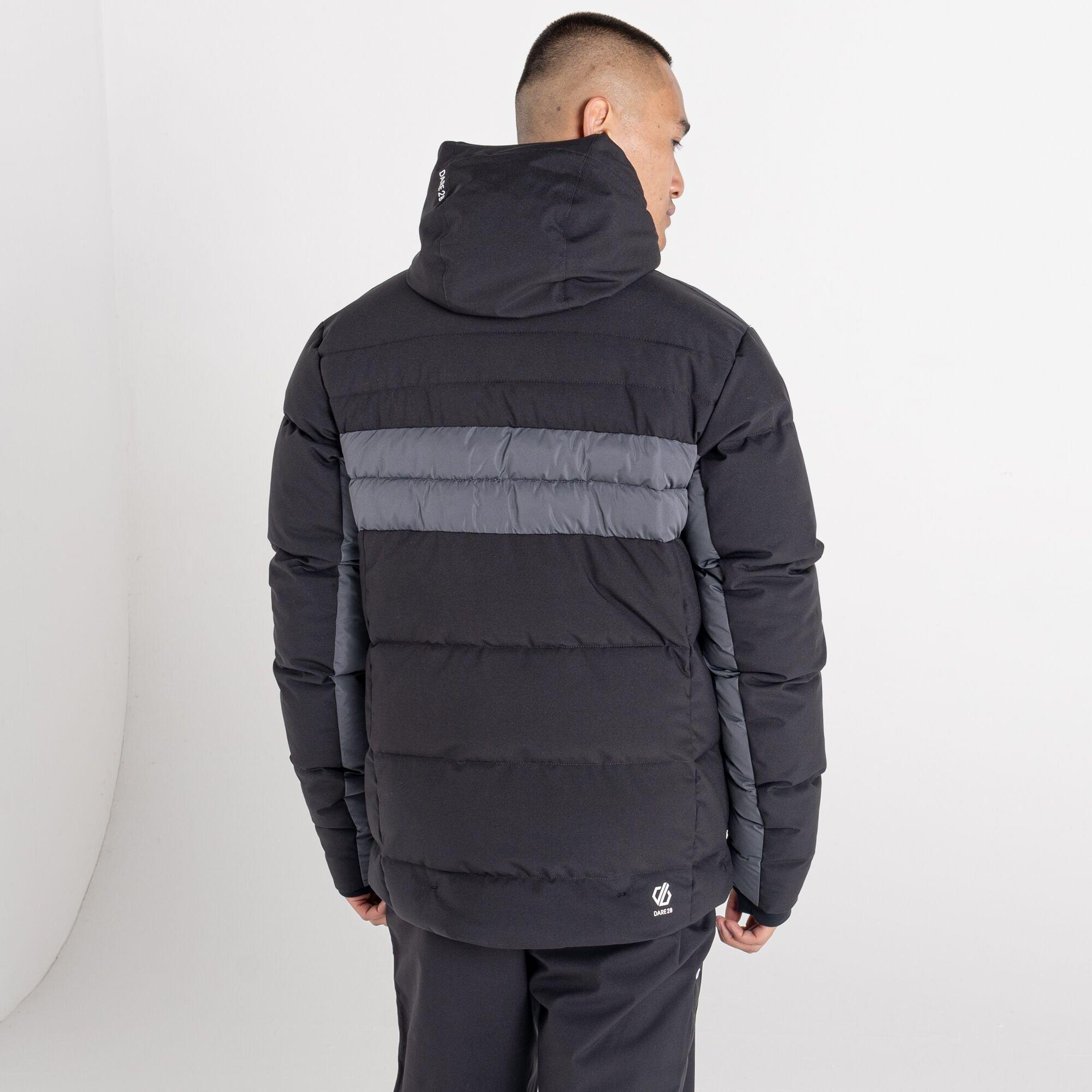 Black/Ebony - Dare 2b - Men's Denote Waterproof Recycled Long Sleeve Ski Jacket - 11