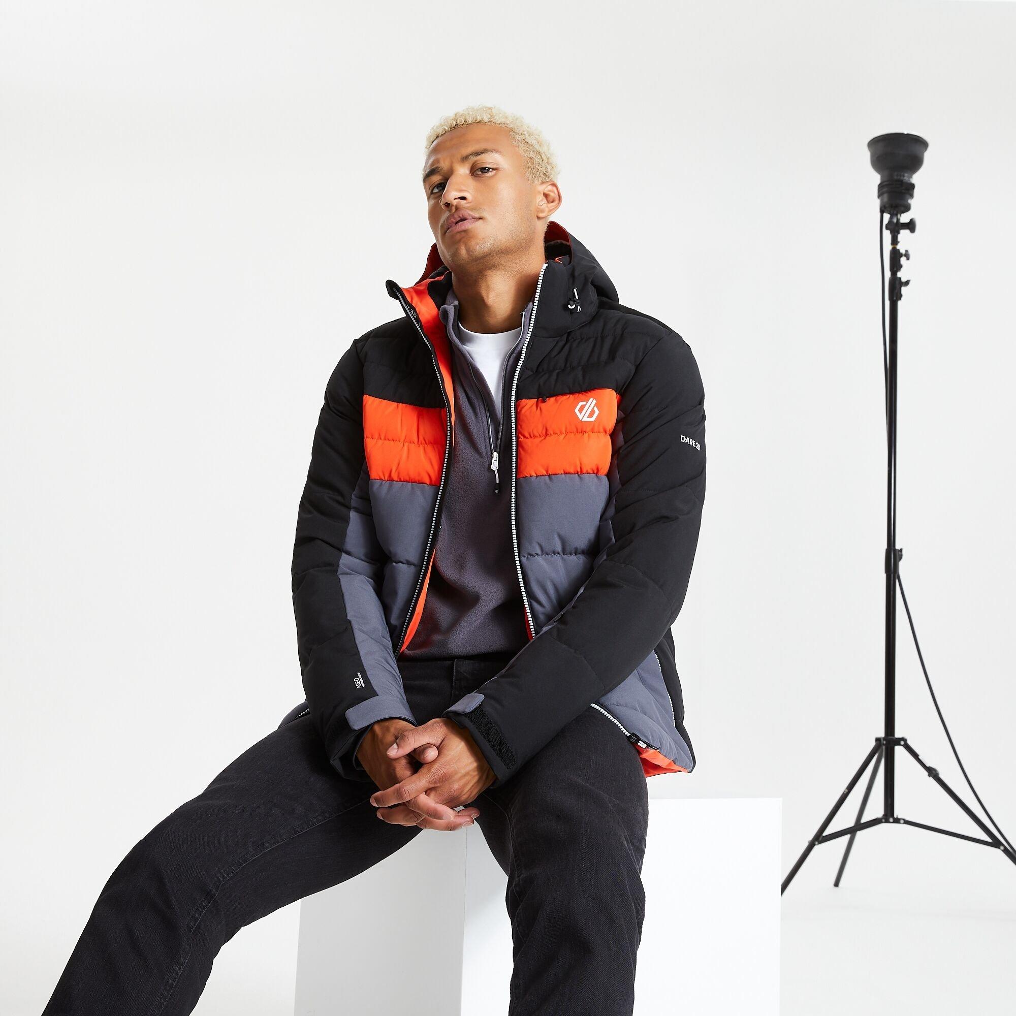 Black/Ebony - Dare 2b - Men's Denote Waterproof Recycled Long Sleeve Ski Jacket - 13