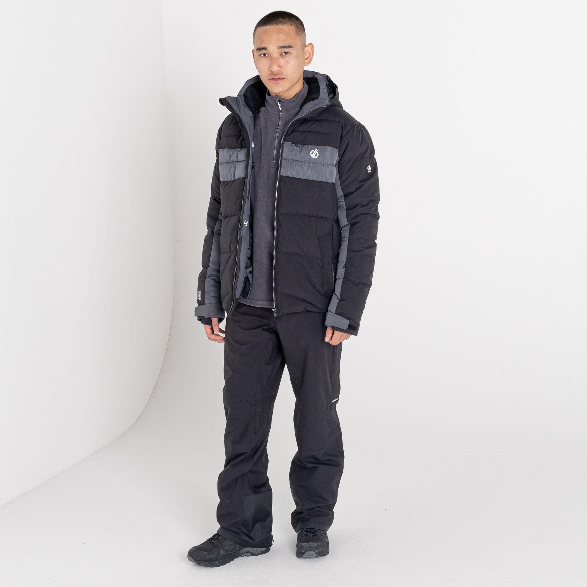 Black/Ebony - Dare 2b - Men's Denote Waterproof Recycled Long Sleeve Ski Jacket - 3