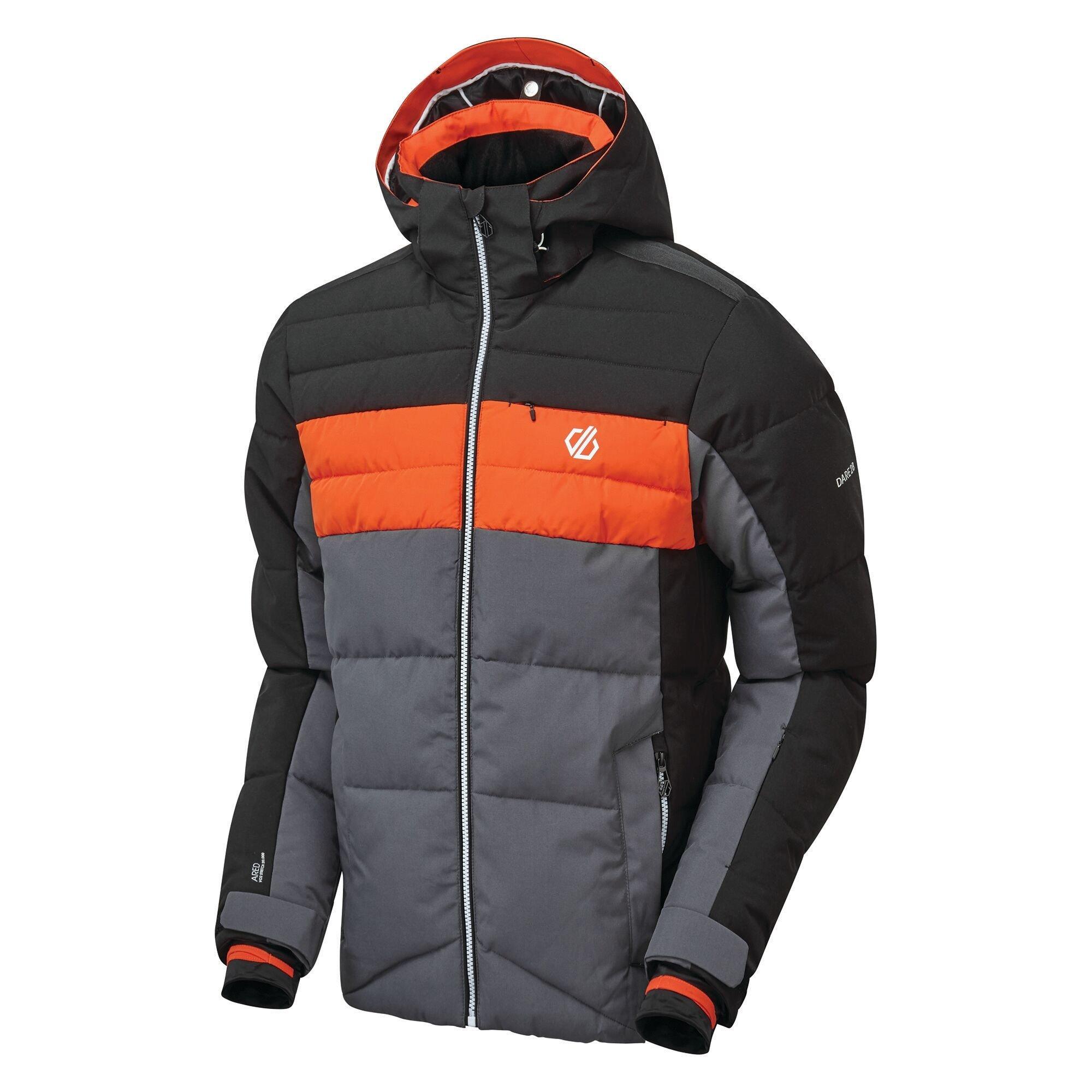 Black/Ebony - Dare 2b - Men's Denote Waterproof Recycled Long Sleeve Ski Jacket - 5