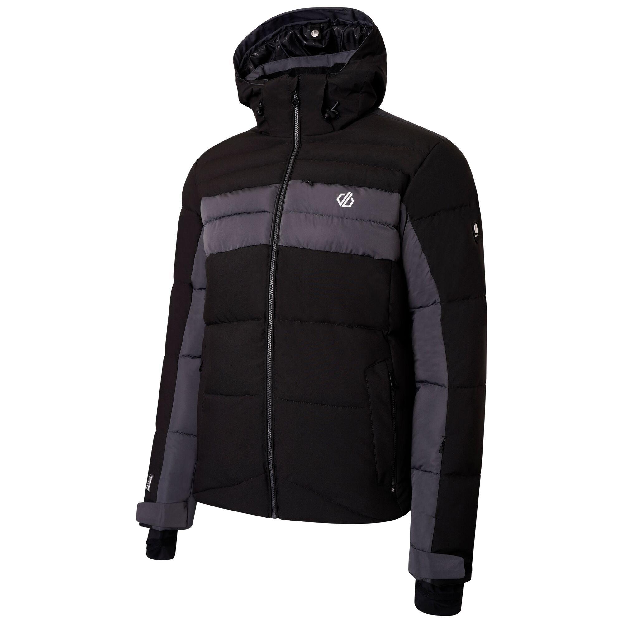 Black/Ebony - Dare 2b - Men's Denote Waterproof Recycled Long Sleeve Ski Jacket - 8