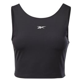 Reebok Perforated Crop Long-Sleeve Top Womens