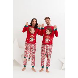 Unknown Unknown LADIES MICKEY XMAS PYJAMA RED 8/10