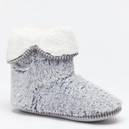 Be You Soft Touch Faux Fur Slipper Boot Pink