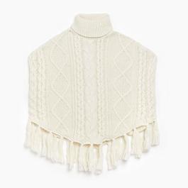 Studio Cable Knit Poncho