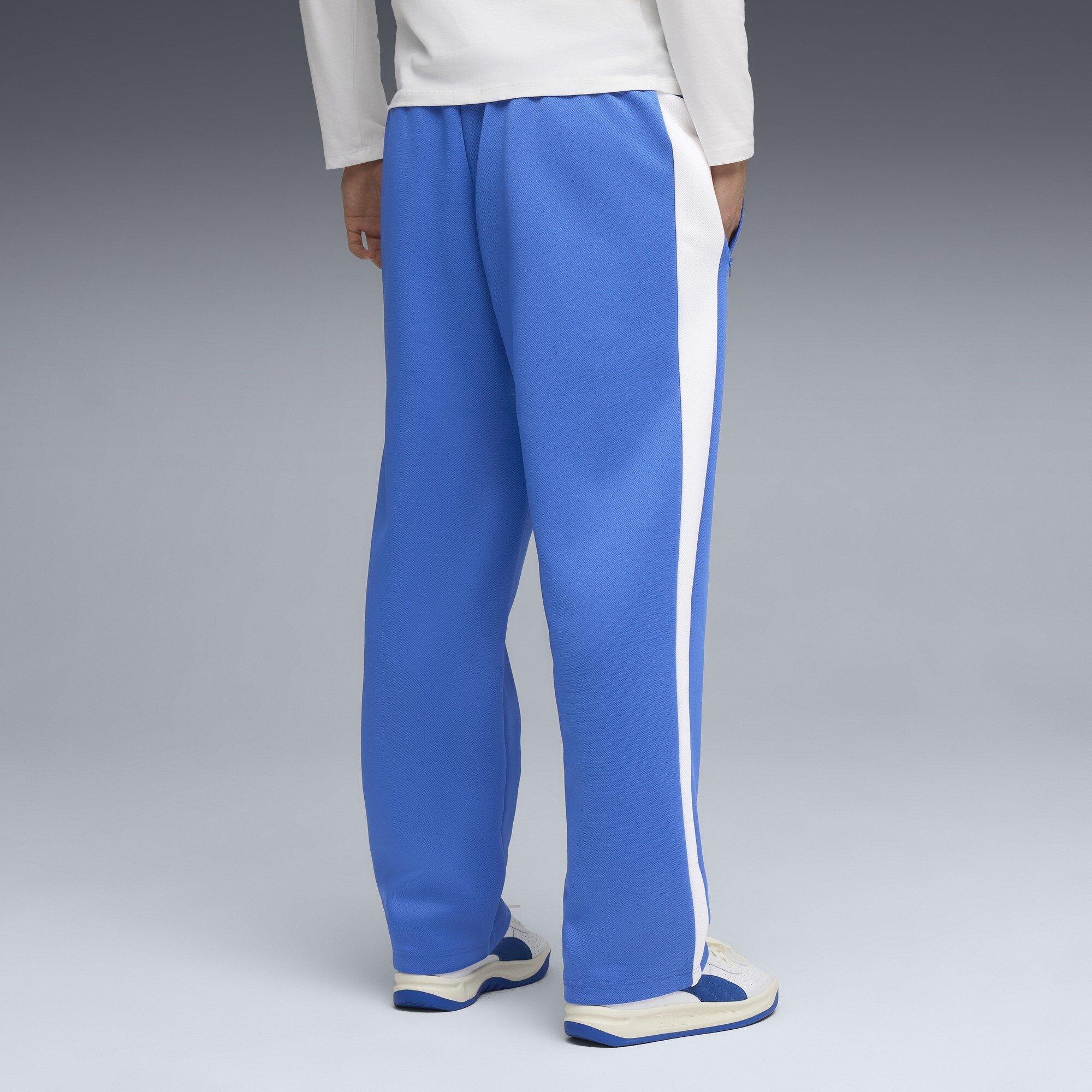 Mountain Blue - Puma - Men's Always On Relaxed Straight Open Hem Woven Tracksuit Joggers - 4