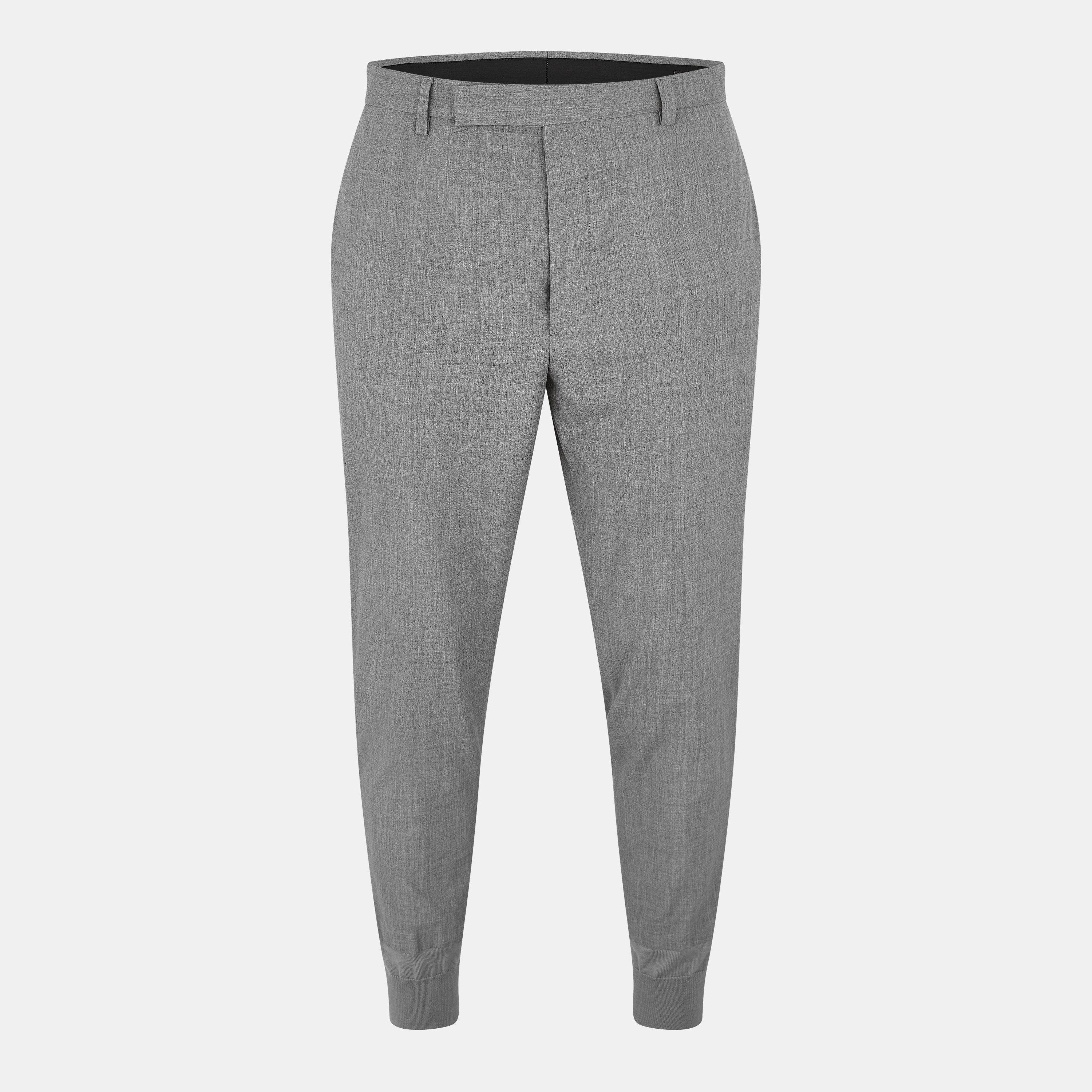 Prada Men's Woven Closed Cuff Joggers - Grigio - M