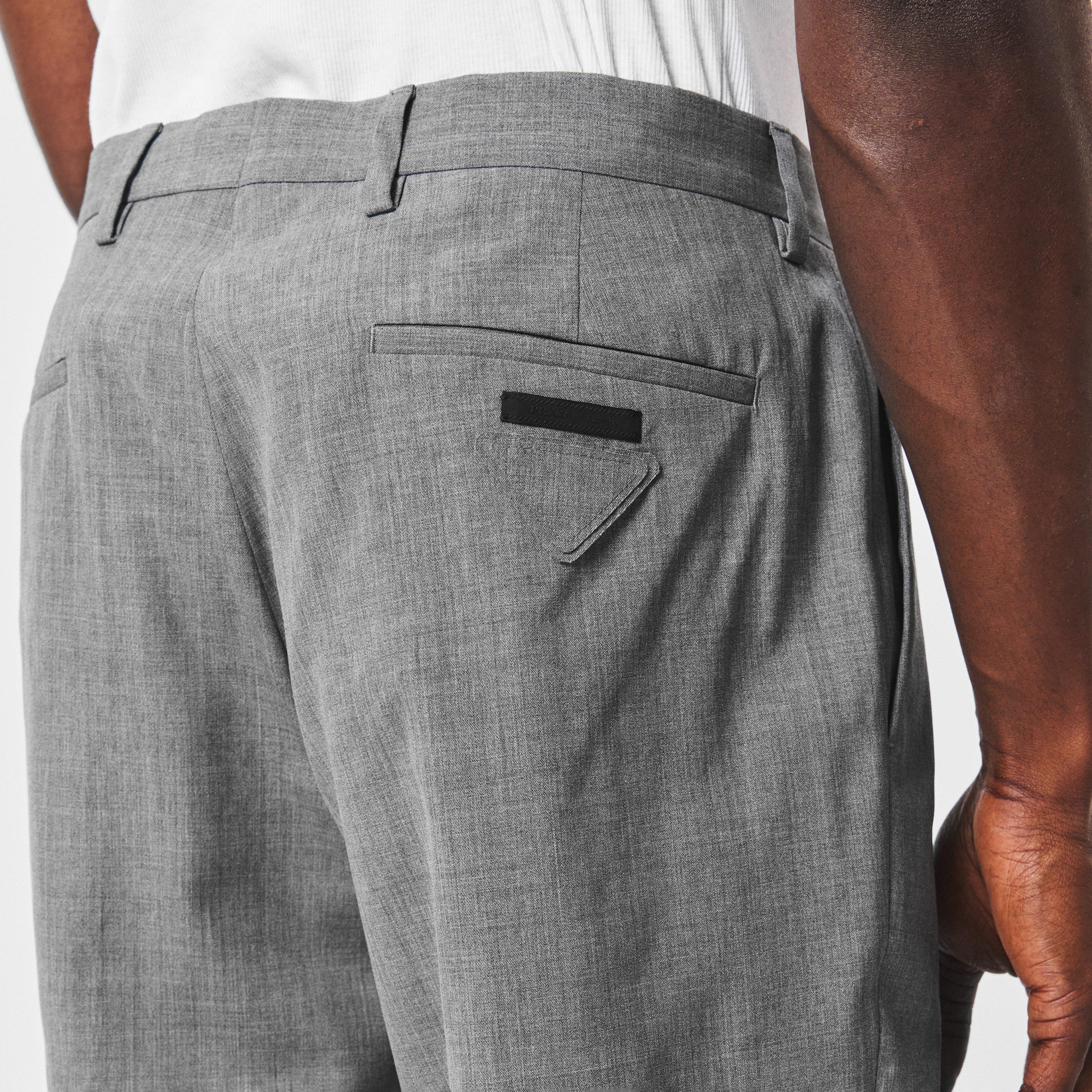 Grigio - Prada - Men's Wool Closed Hem Woven Joggers - 5