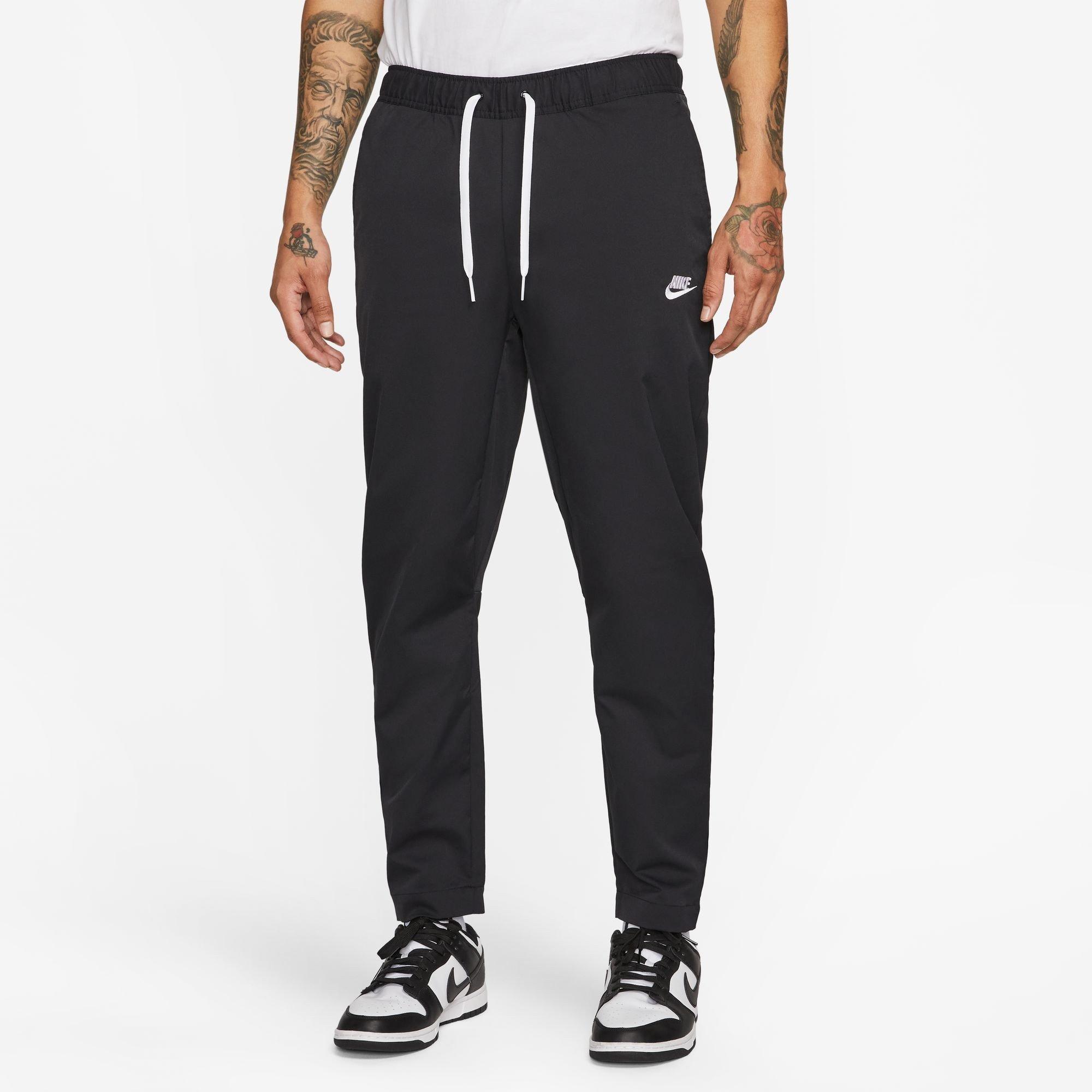 Nike Men's Club Woven Tapered Joggers - Black/White - 3XL