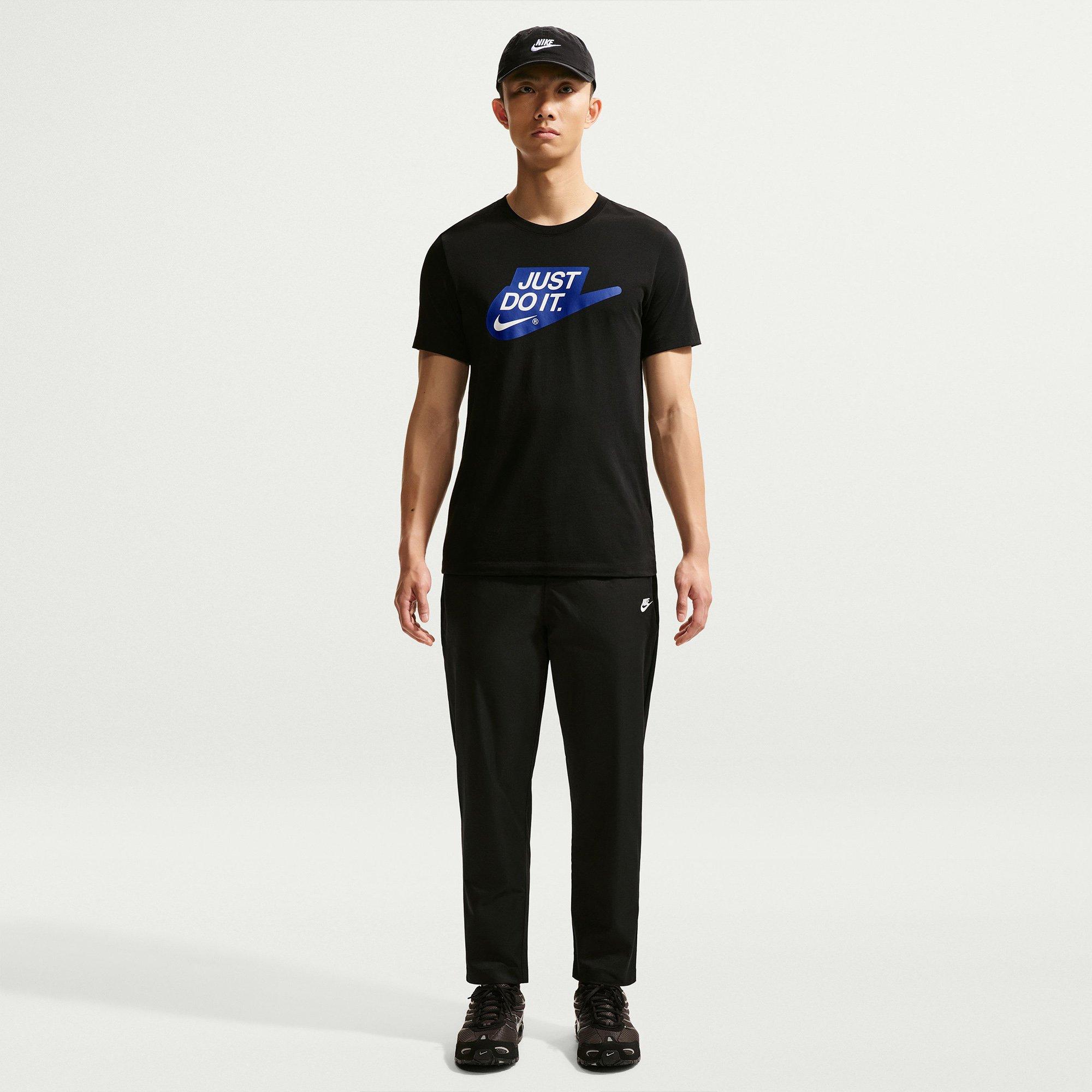 Black/White - Nike - Men's Woven Open Hem Tapered Joggers - 4