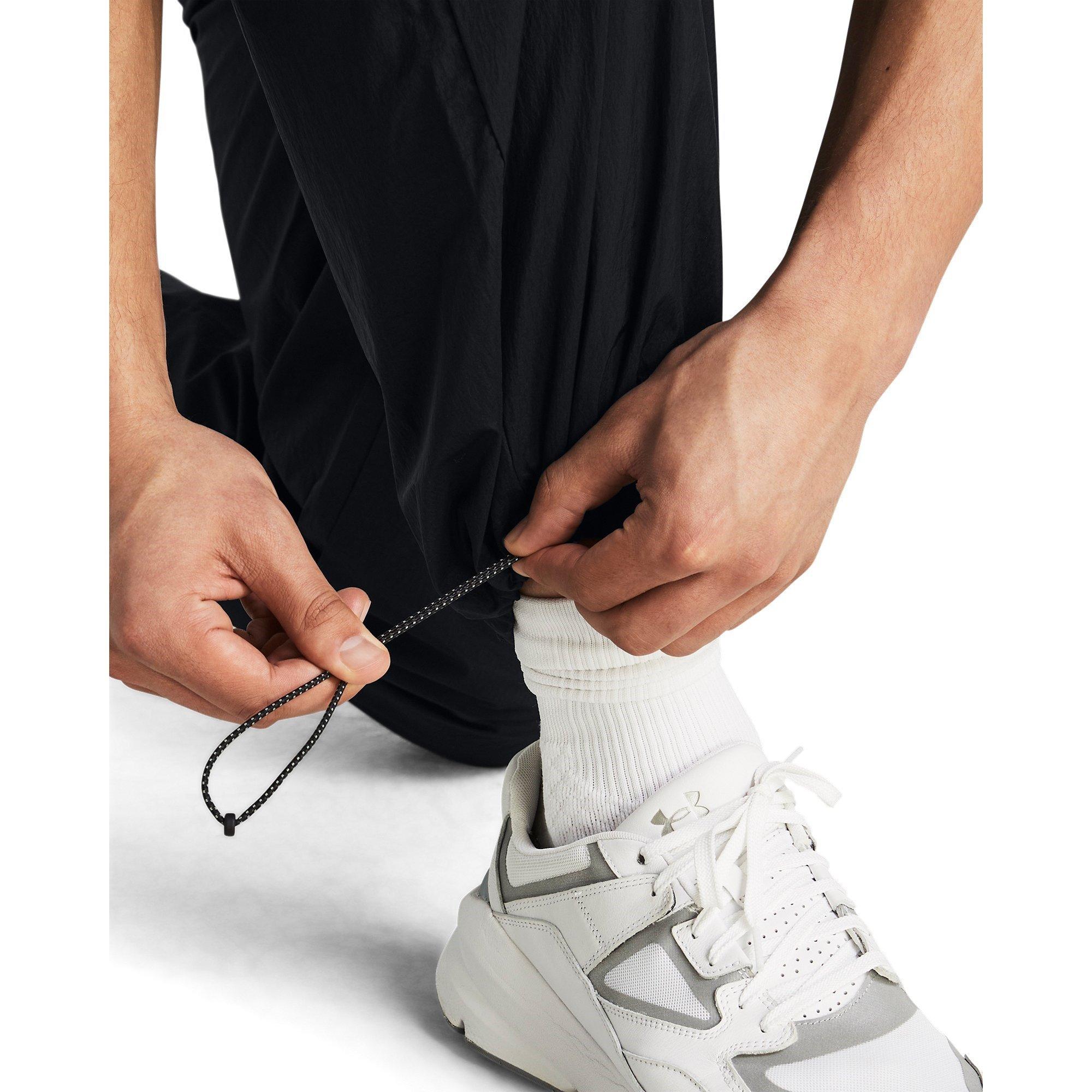 Black - Under Armour - Open Hem Woven Tracksuit Joggers - 5