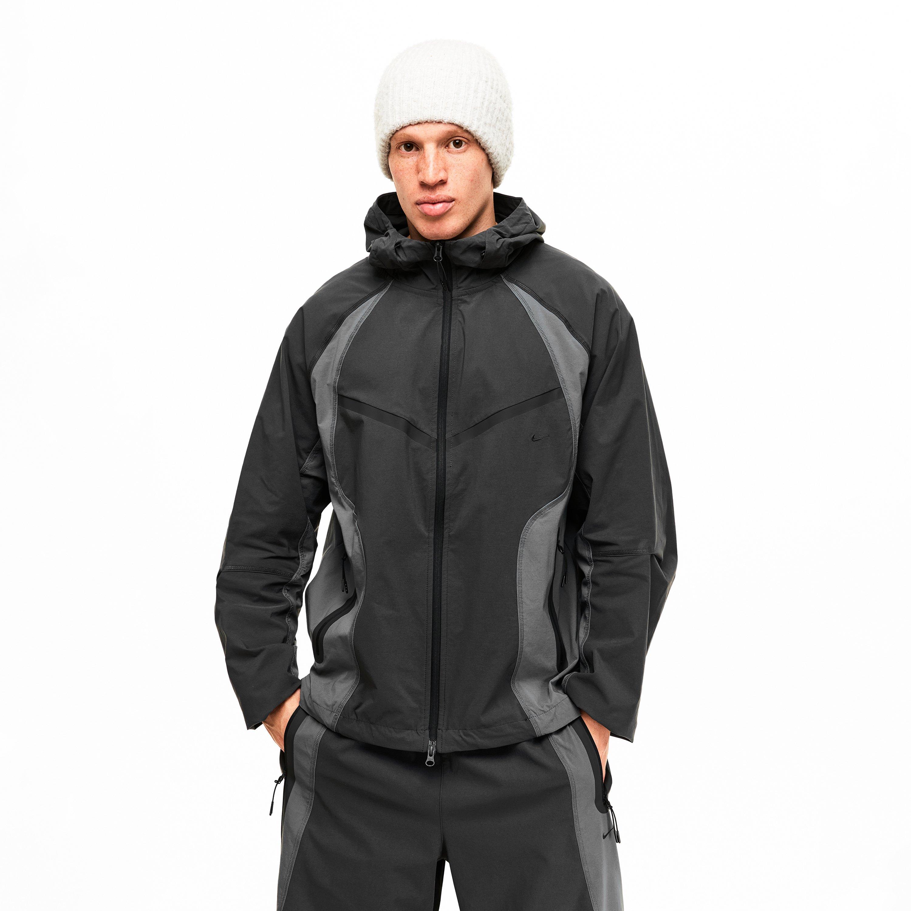Anthracite/Iron - Nike - Men's Tech Pant Closed Hem Woven Tracksuit Joggers - 3