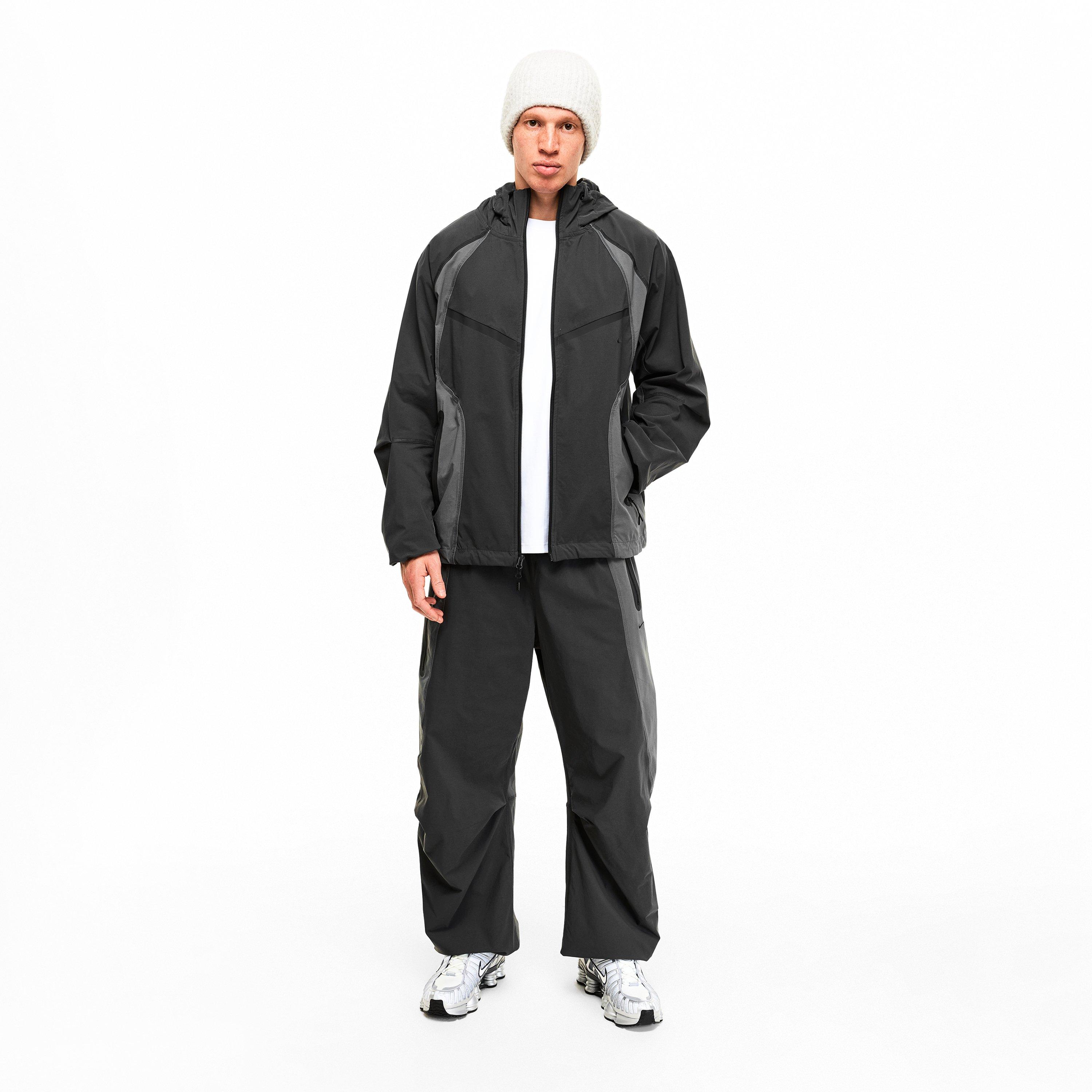 Anthracite/Iron - Nike - Men's Tech Pant Closed Hem Woven Tracksuit Joggers - 6