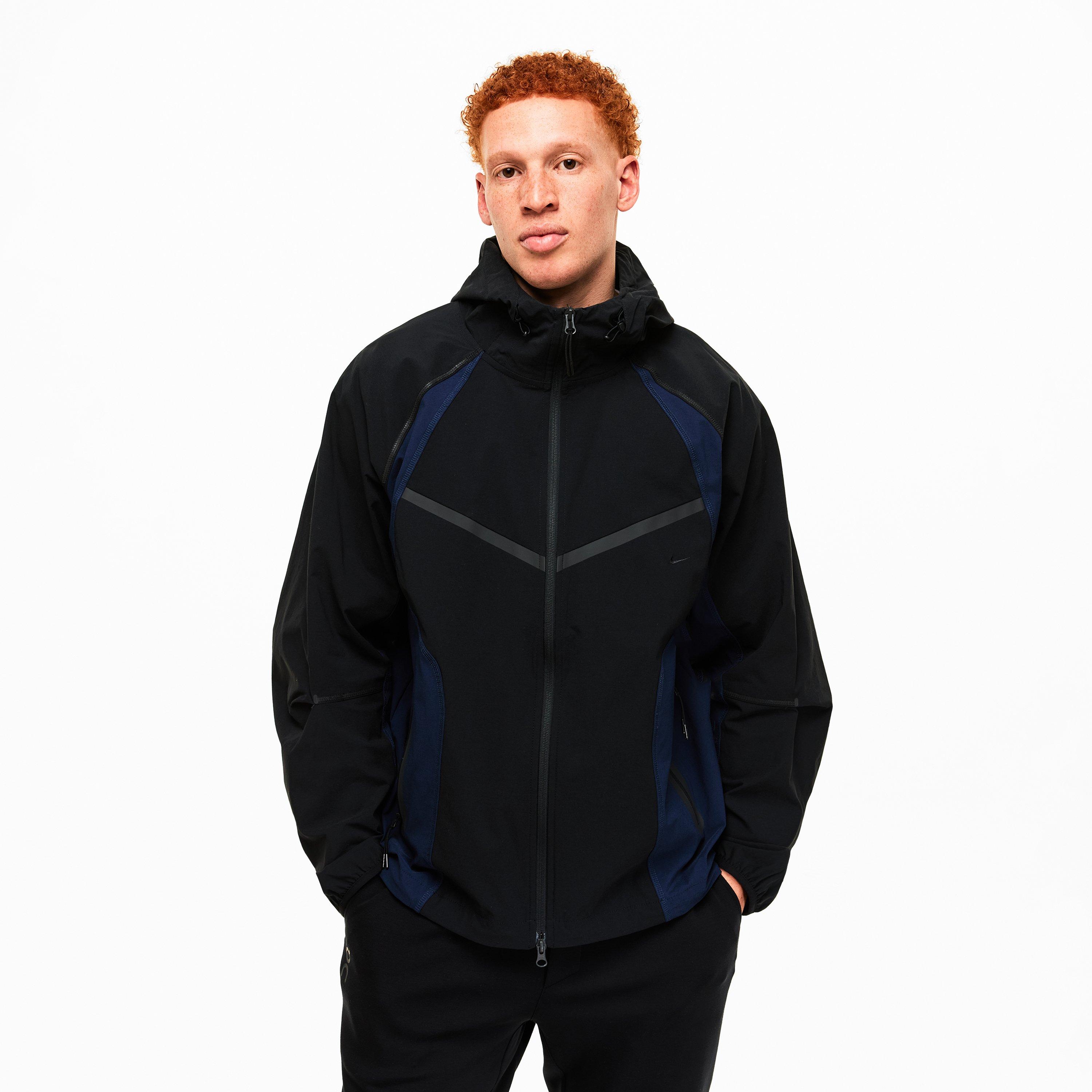 Black/Obsidian - Nike - Men's Tech Pant Closed Hem Woven Tracksuit Joggers - 3