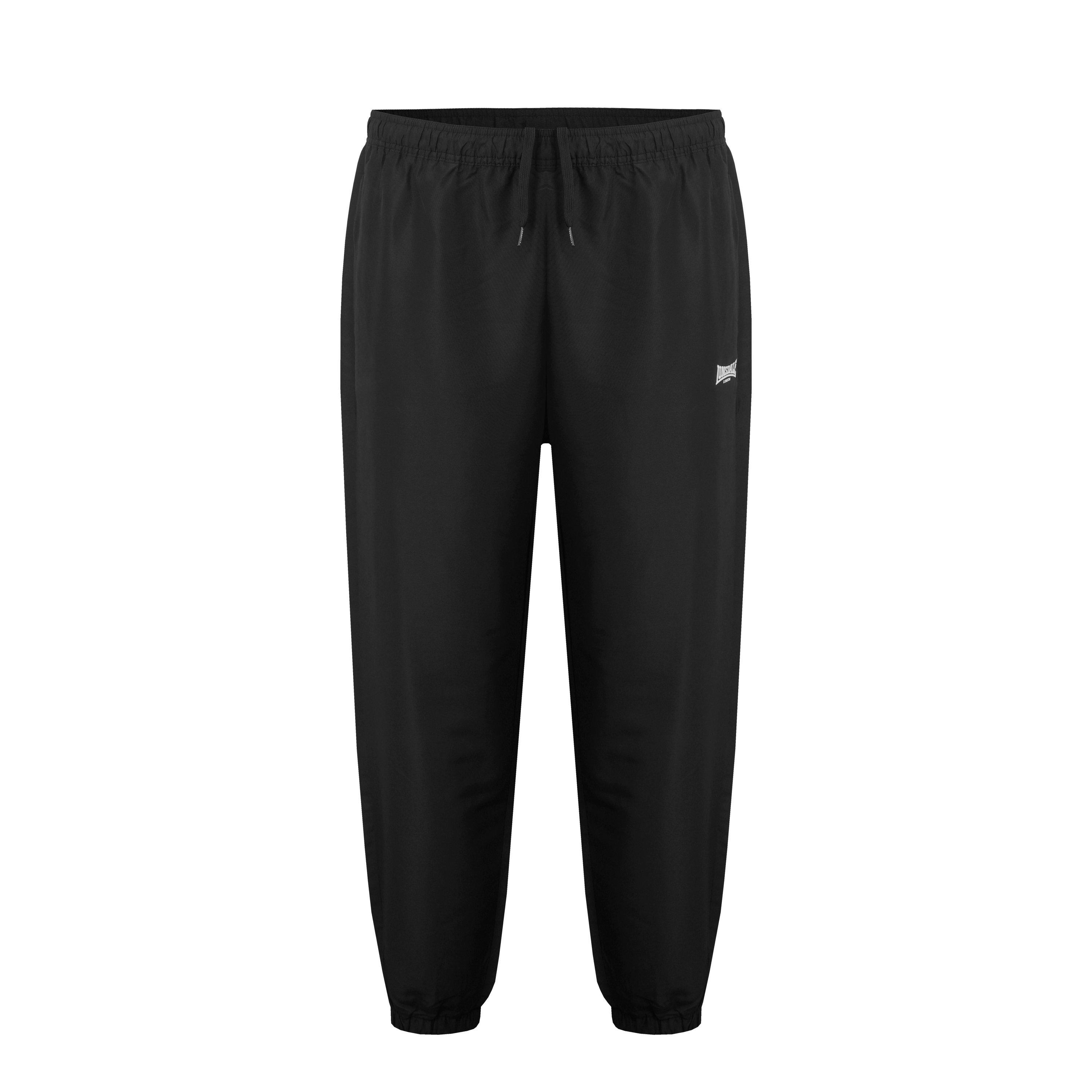 Lonsdale Men's Essential Ch Woven Jogging Bottoms - Black - 4XL