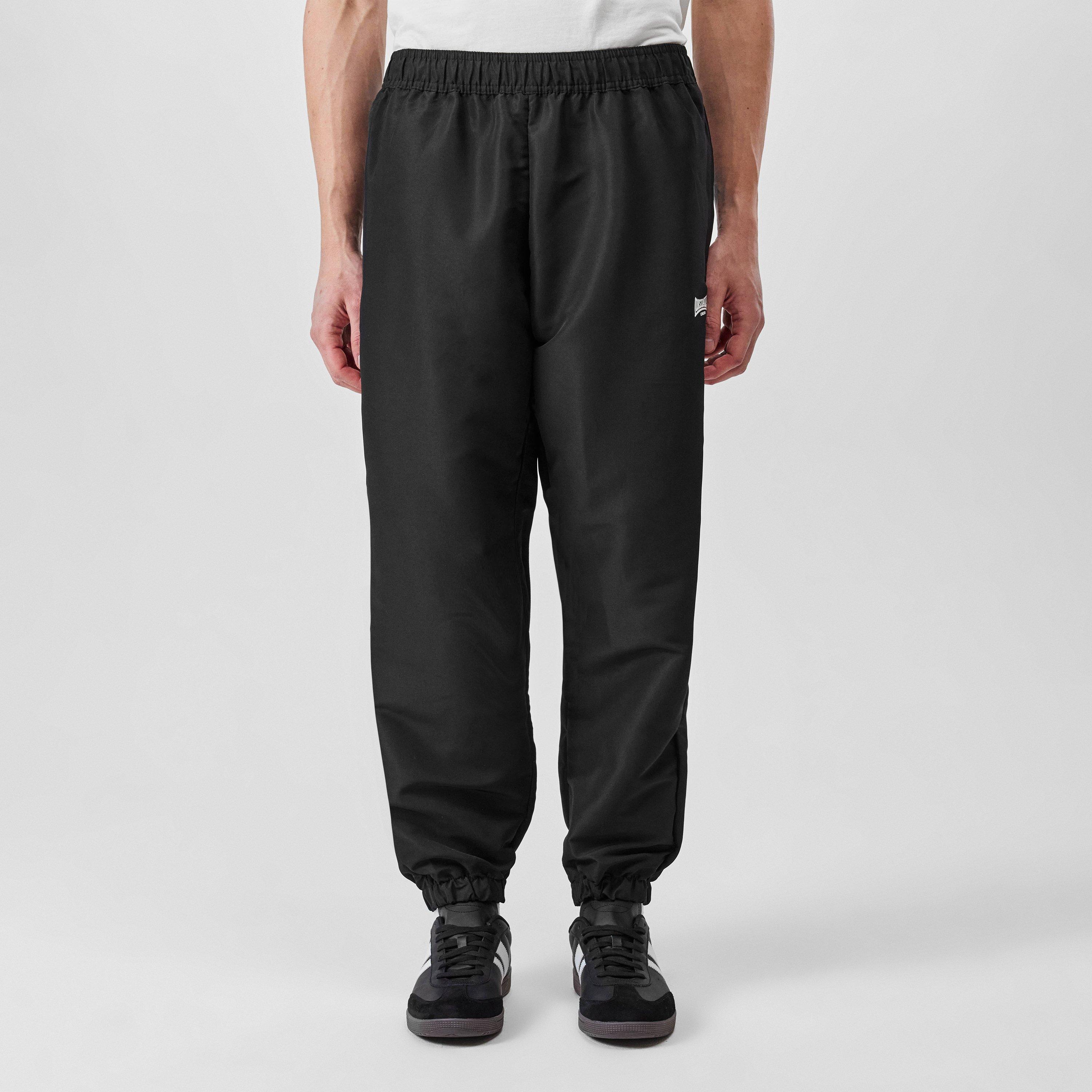 Black - Lonsdale - Essential CH Woven Jogging Bottoms Mens - 3