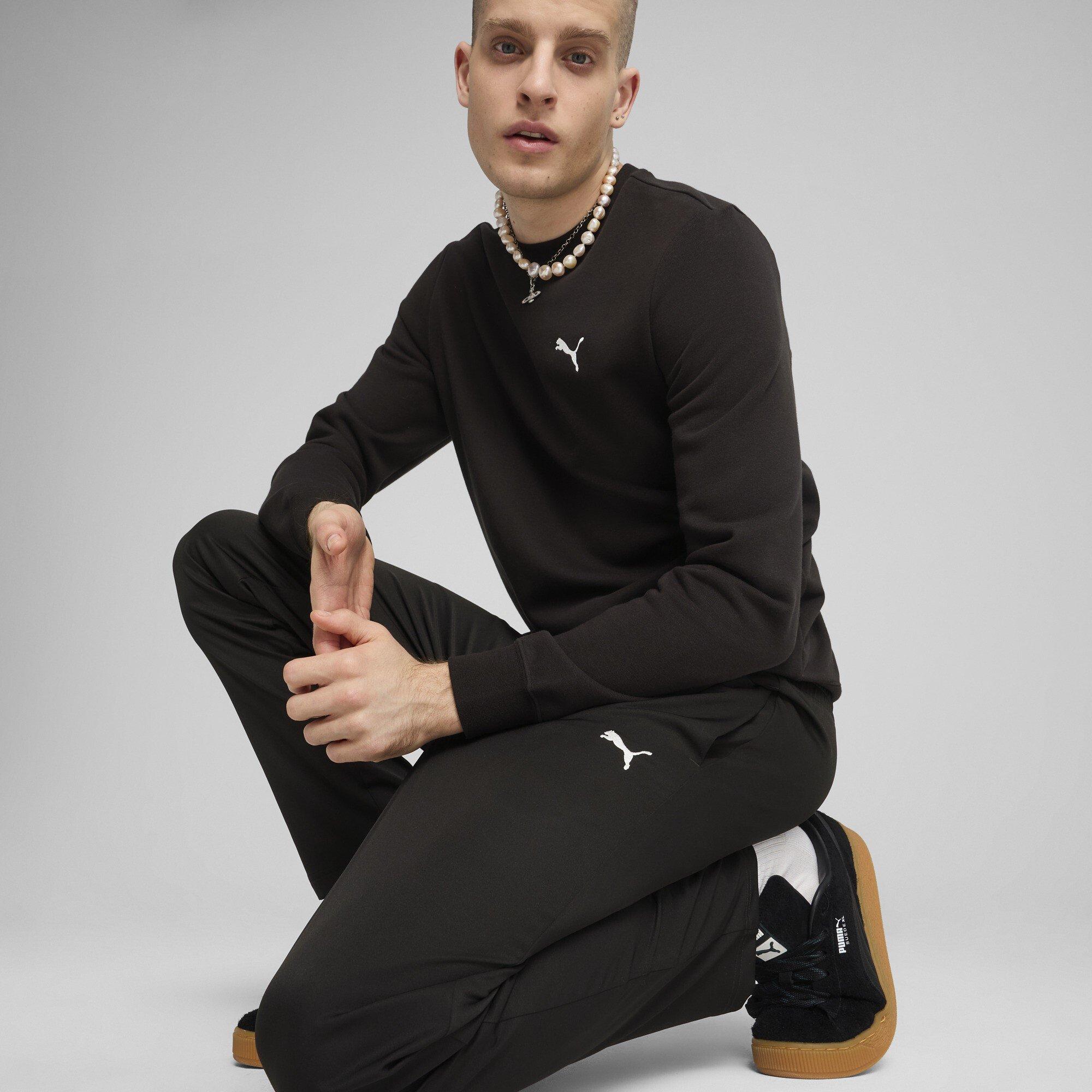 Puma Black - Puma - Men's Open Hem Woven Tracksuit Joggers - 5