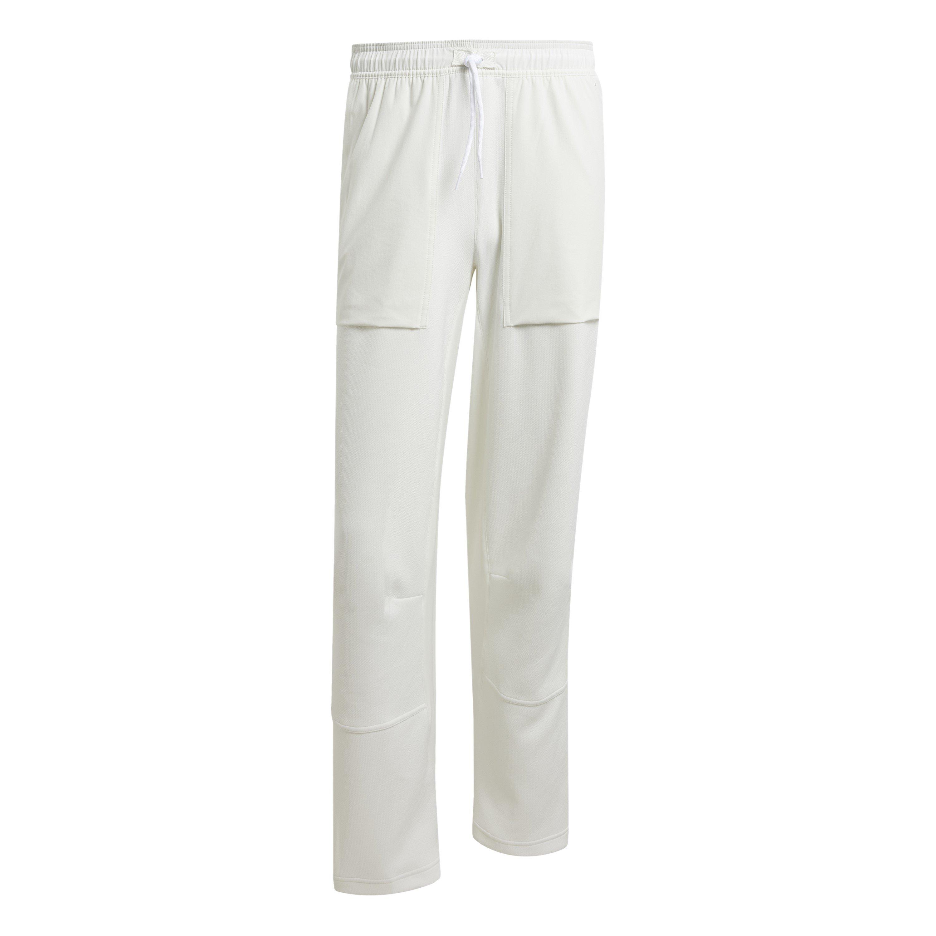 White - adidas - Men's Open Hem Woven Tracksuit Joggers - 1