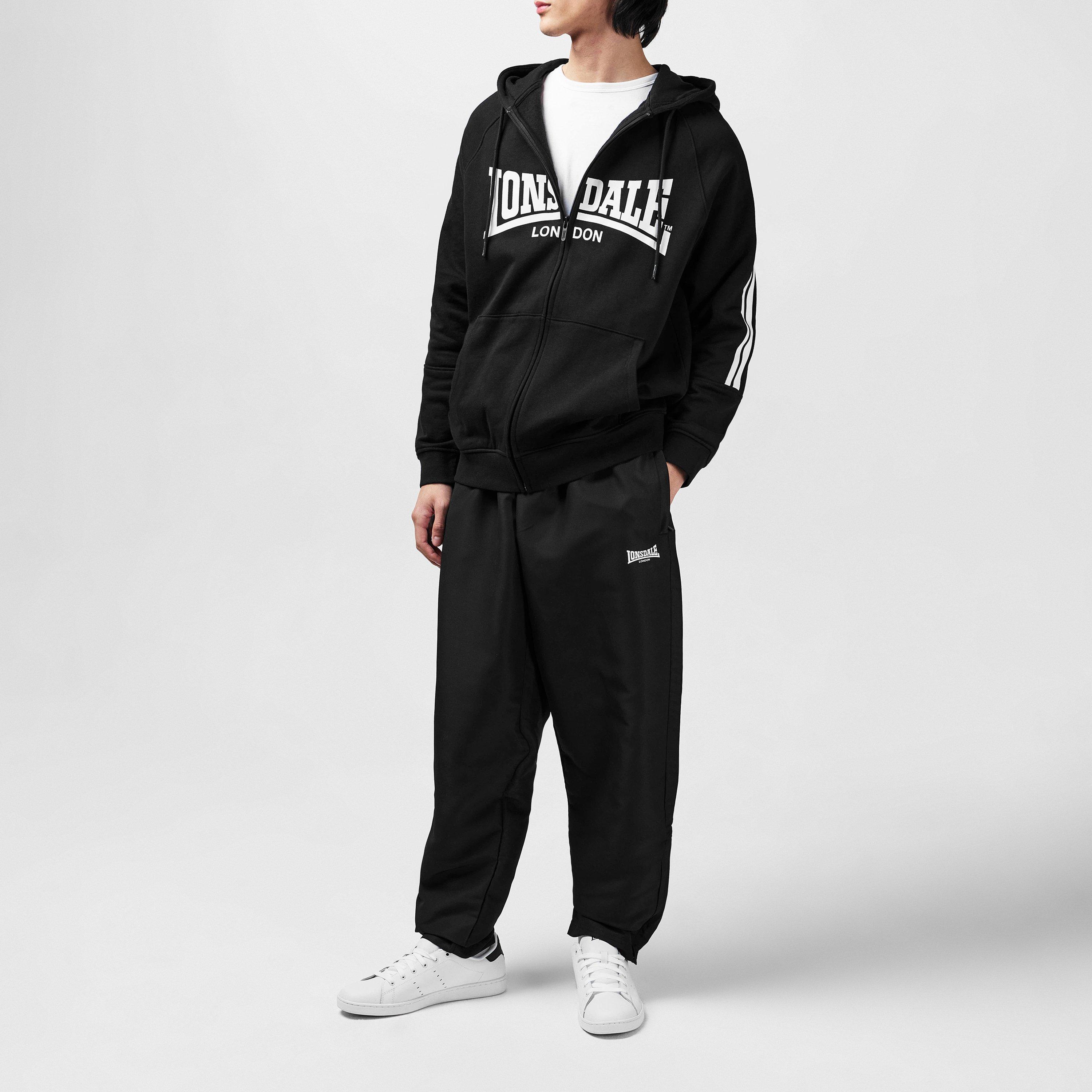 Zwart - Lonsdale - Essential OH Woven Pants Mens - 6