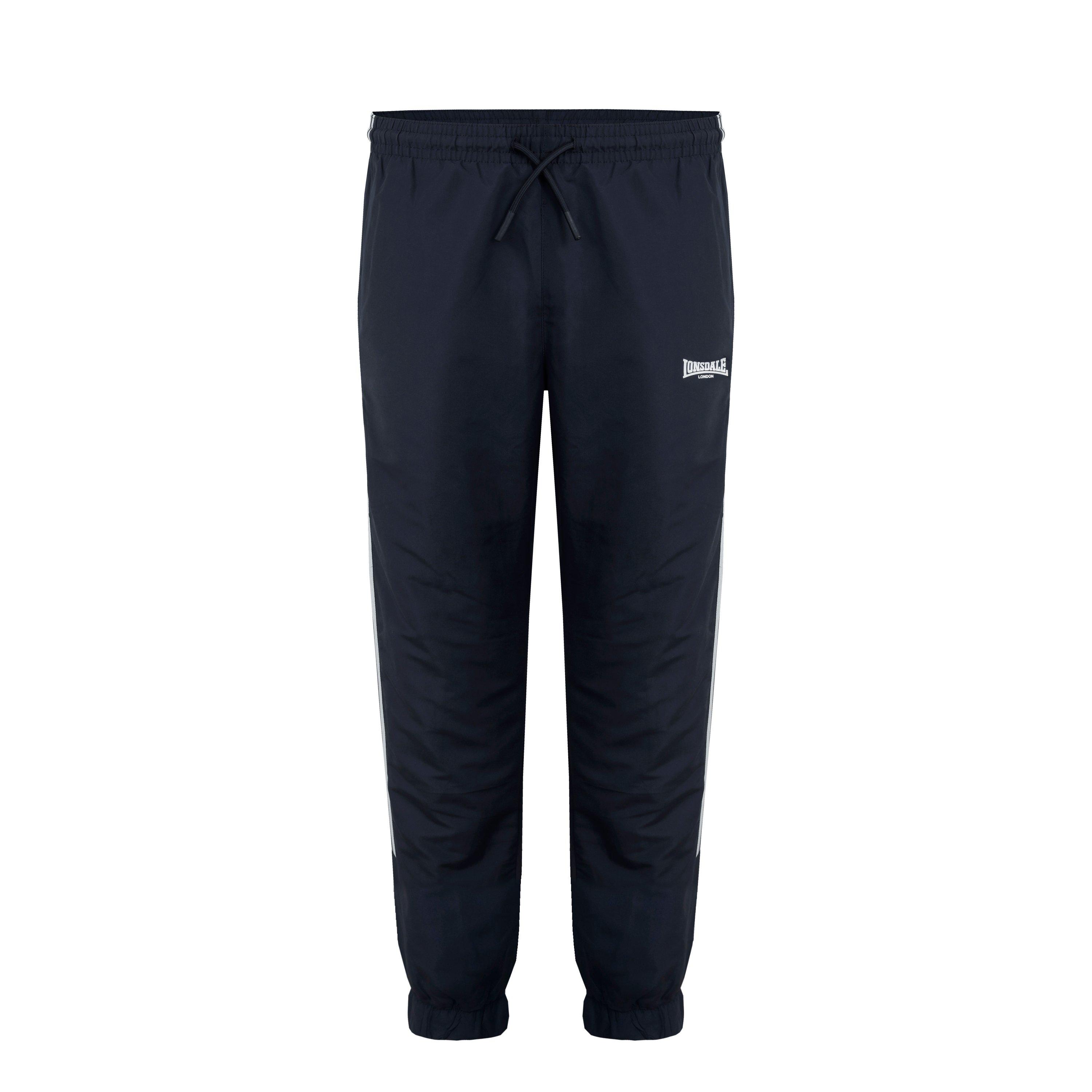 Black - Lonsdale - 2 Stripe CH Woven Pant Mens - 1