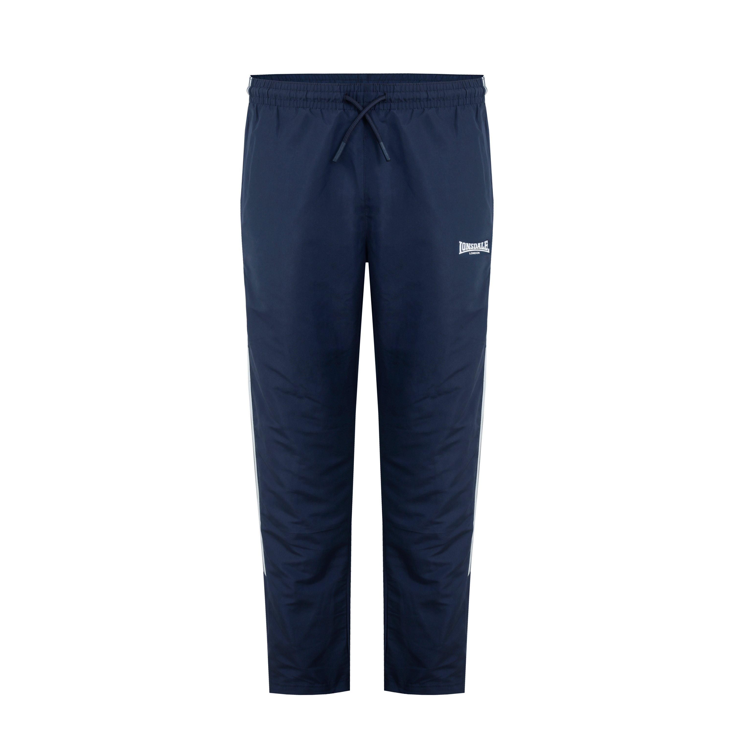 Lonsdale 2 Stripe OH Woven Bottom Open Hem Woven Tracksuit Bottoms Sports Direct MY